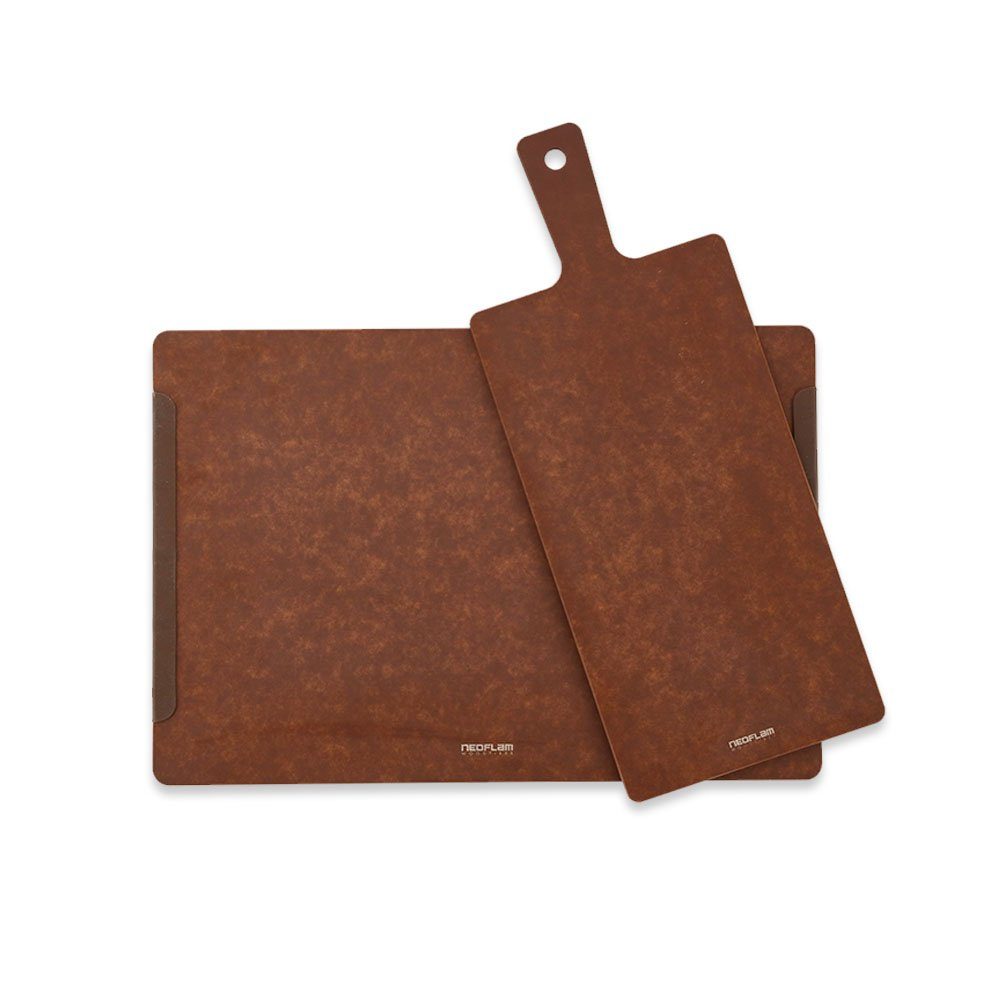 NEOFLAM® Schneidebrett Rocca - Holzfaser Schneidebrett Set 2tlg., Holzfaser, (2-St)