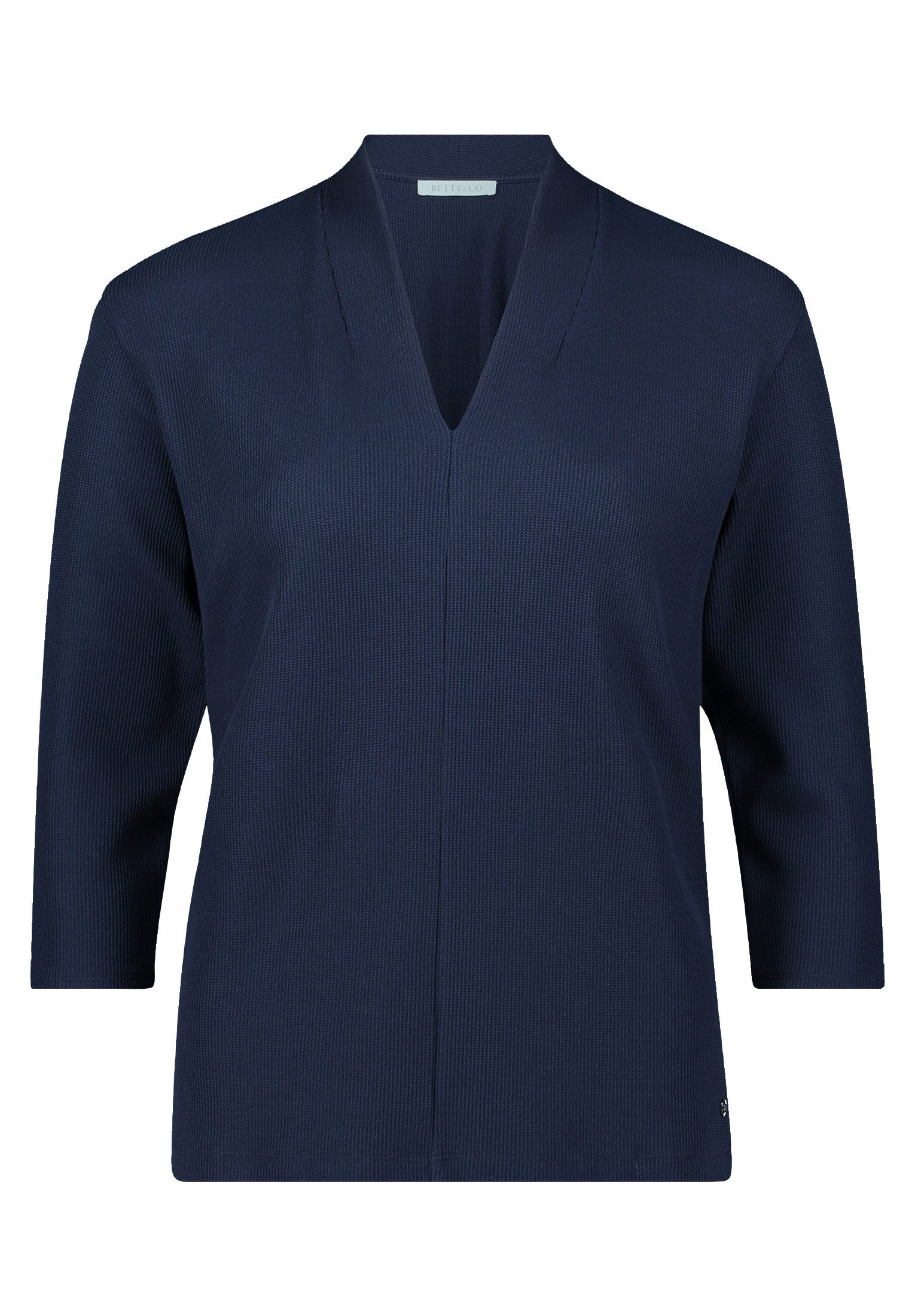 Betty&Co 3/4-Arm-Shirt Damen Casual-Shirt mit V-Ausschnitt günstig online kaufen
