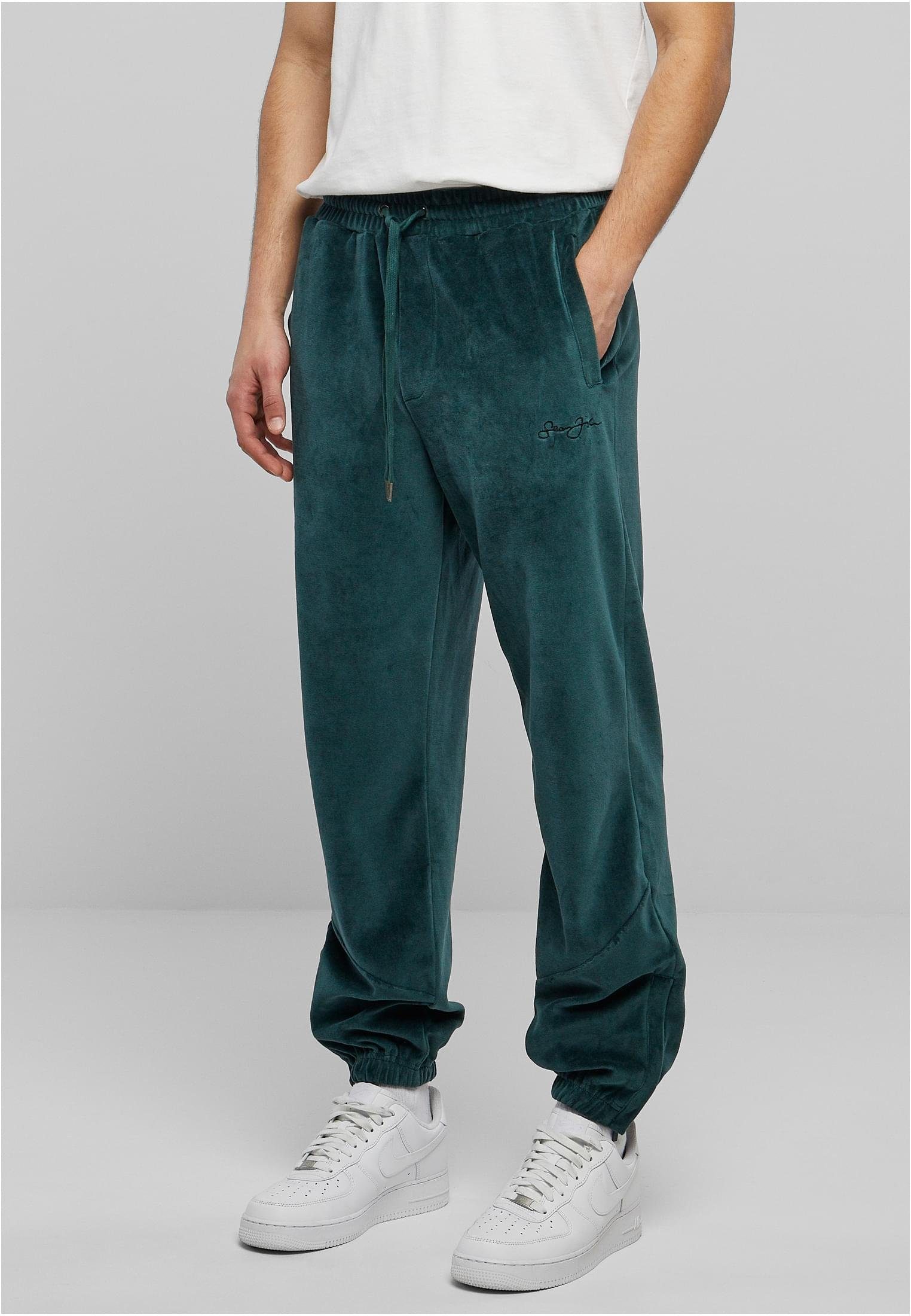 (1-tlg) Trackpants Script Sean Essential John JM-PL021-102-006 Stoffhose Logo Herren Velours