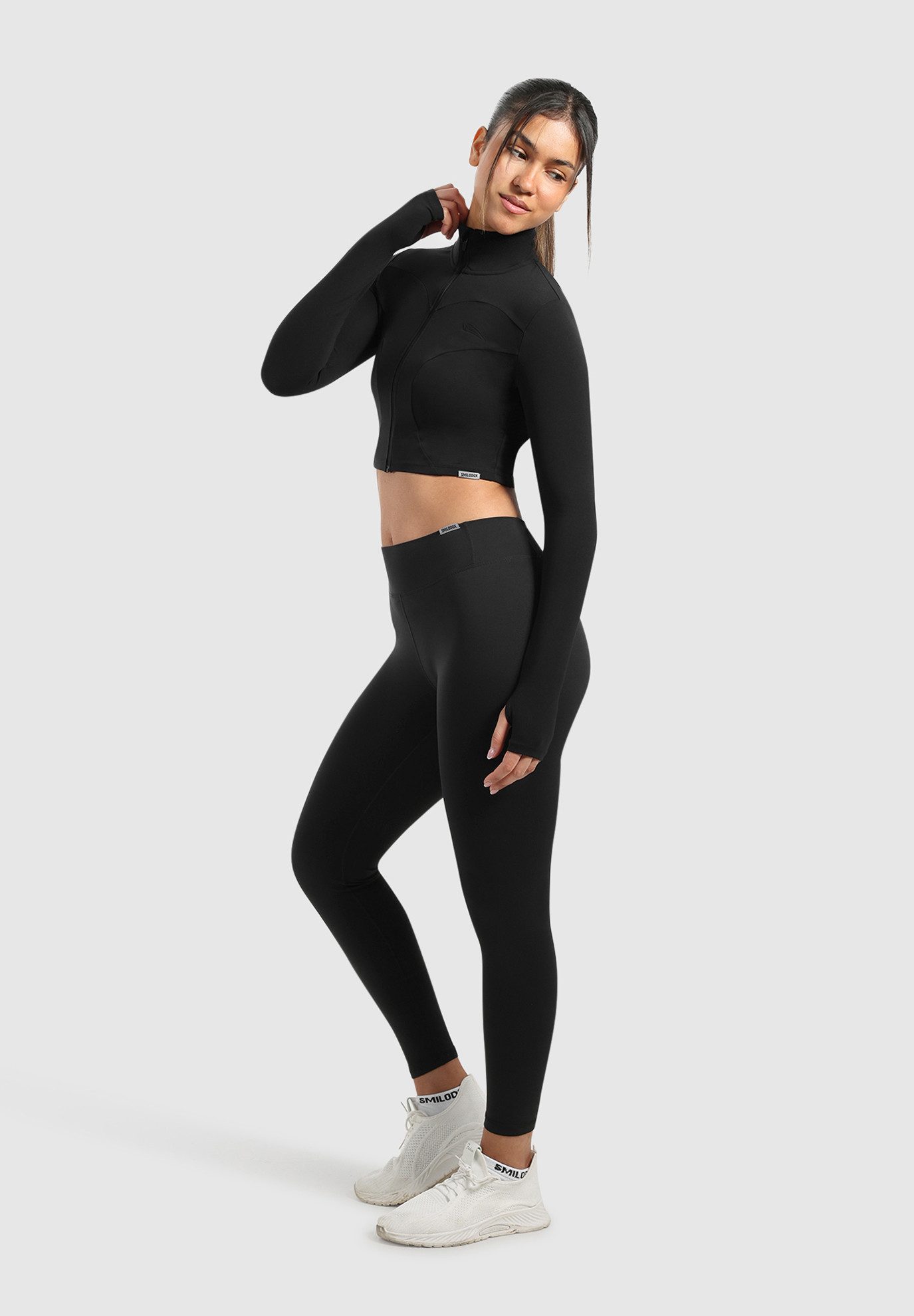 Smilodox Outdoorjacke Brianna, Cropped Laufjacke mit Stehkragen, Activewear günstig online kaufen