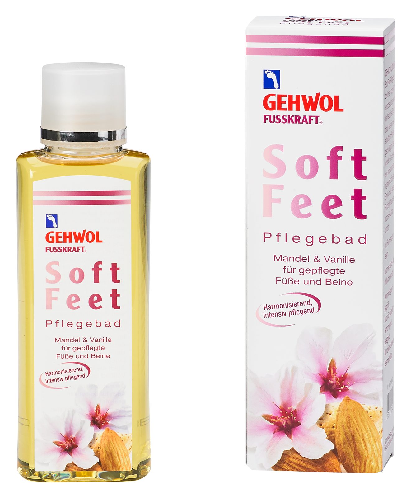 Gehwol Fußbad-Zusatz GEHWOL FUSSKRAFT Soft Feet Bad Mandel&Vanille, gepflegte Füße&Beine, mit Mandel & Vanille