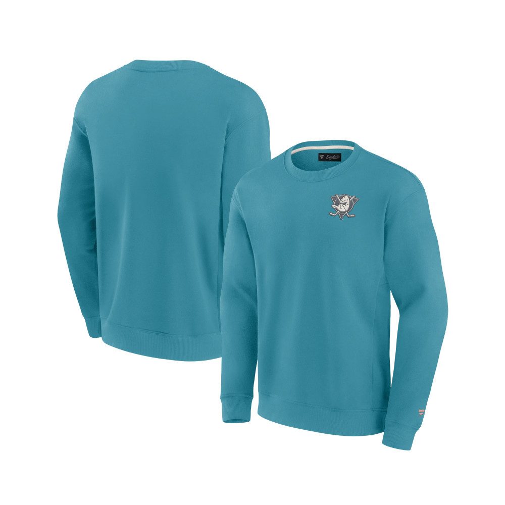 Anaheim Ducks Sweatshirt Anaheim Ducks Terrazzo Fleece Crew Sweatshirt