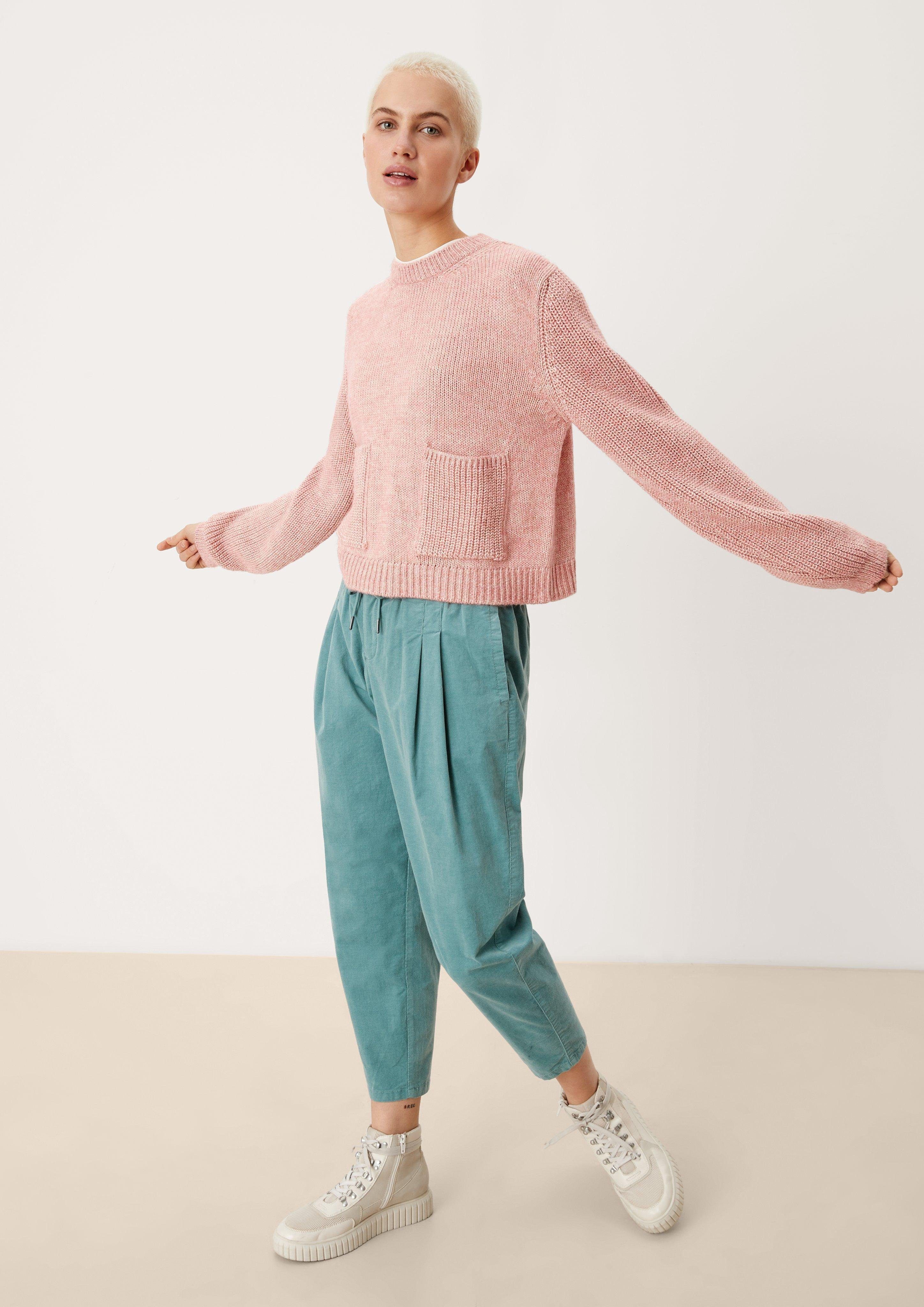 Taschen mit Strickpulli Strickpullover pink s.Oliver