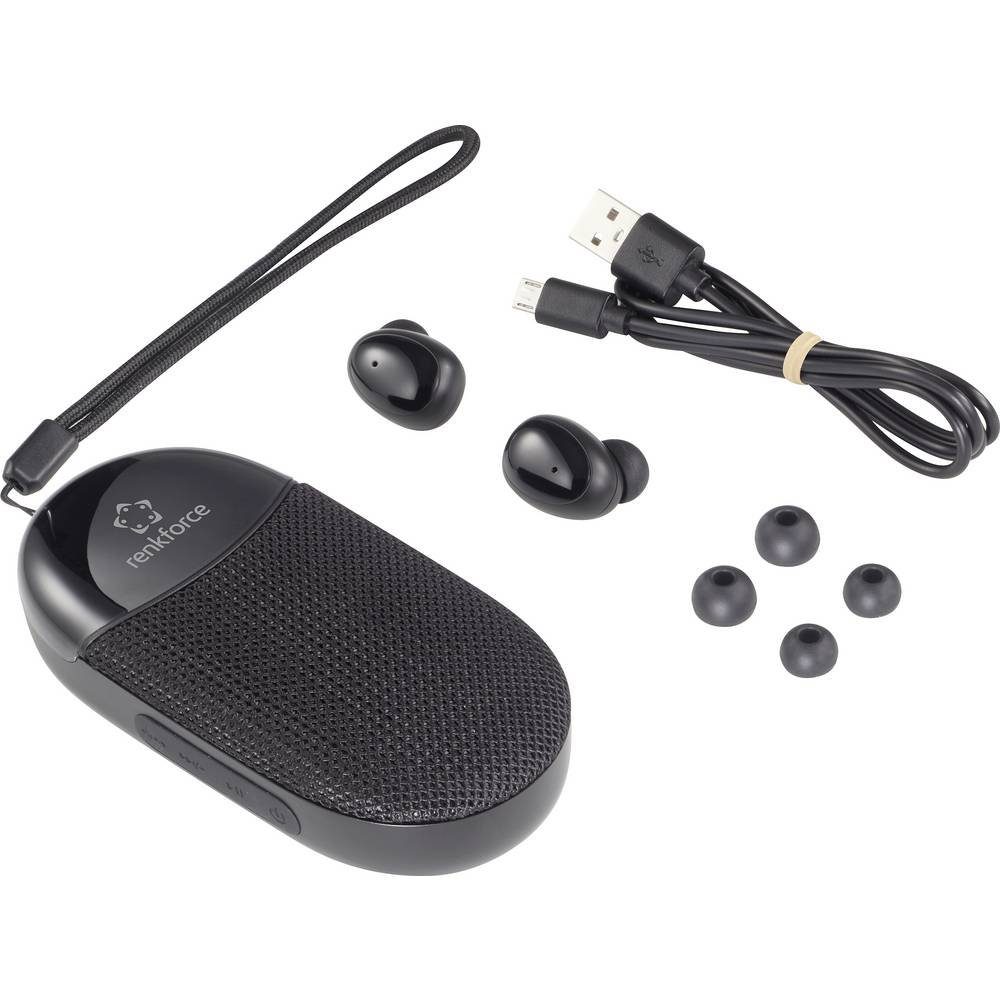 Kopfhörer (Headset) Kopfhörer Wireless und True Lautsprecher 2-in-1 Renkforce