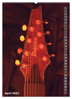 CALVENDO Wandkalender Elektro-Gitarren (Premium, hochwertiger DIN A2 Wandkalender 2023, Kunstdruck in Hochglanz)