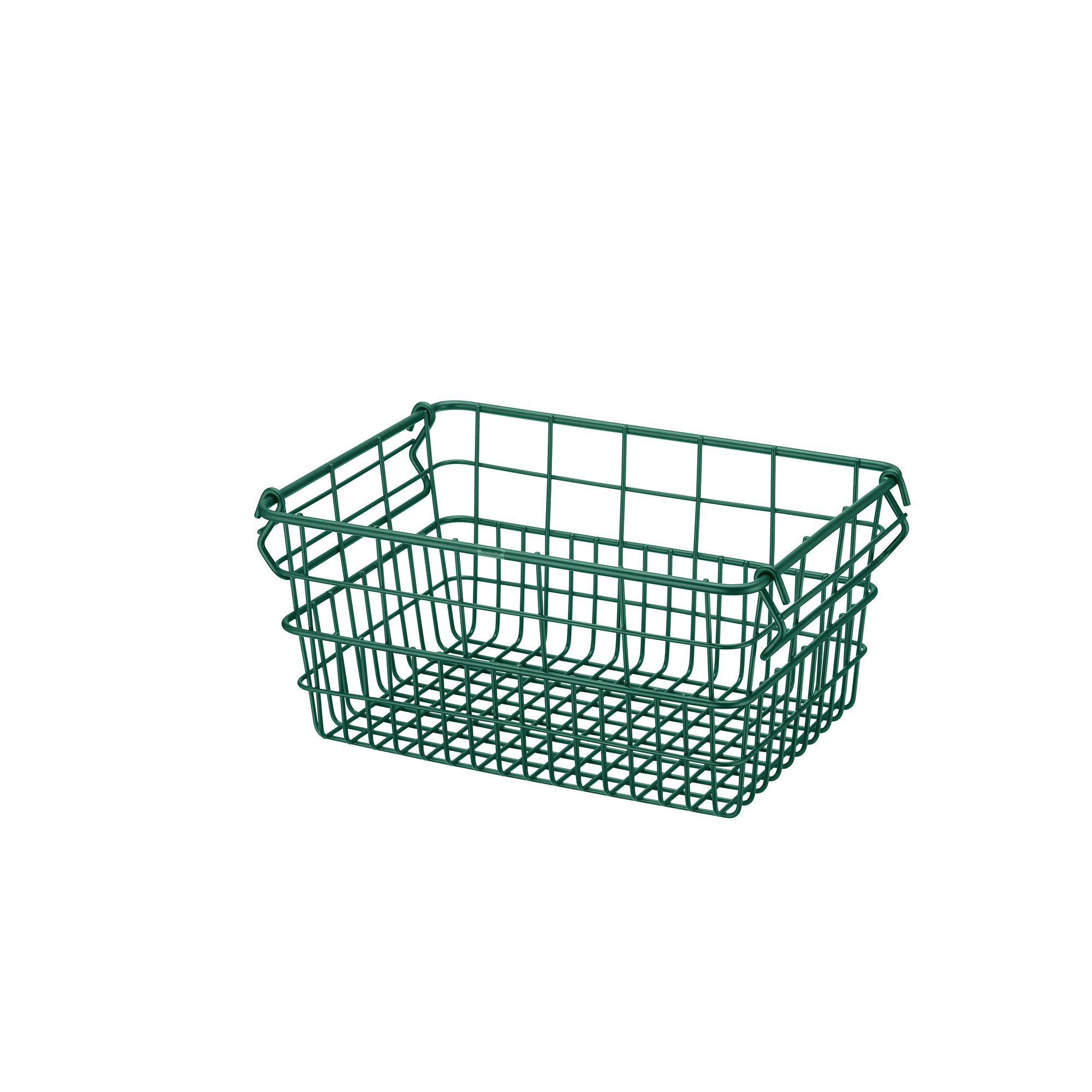 blomus Aufbewahrungskorb -KAGO- Aufbewahrungsbox, Gitterkorb, Organizer: moderner Drahtkorb (1 St), moderner Designfokus, Metall, Henkel zum Tragen, Stapelbar