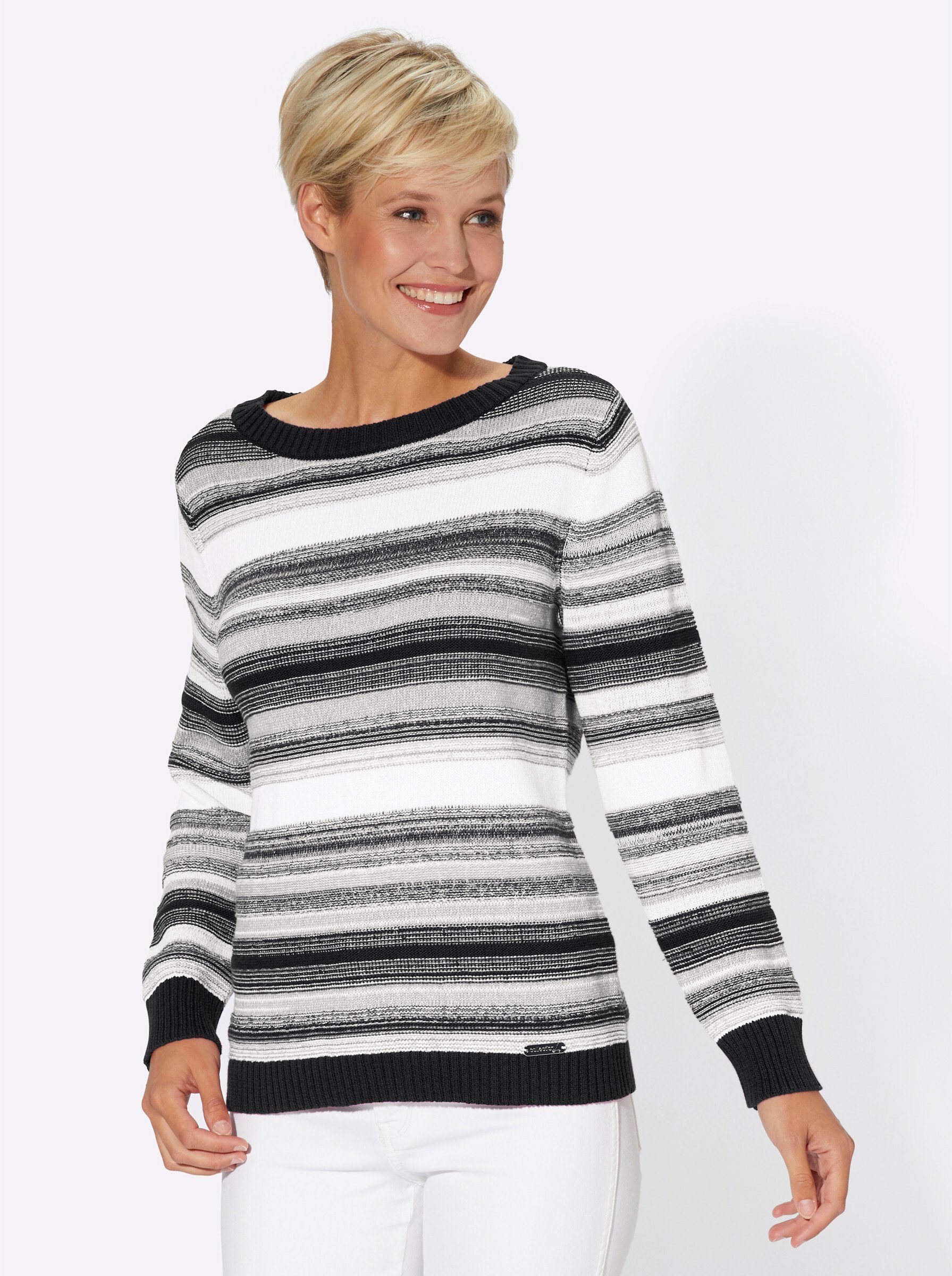 Strickpullover Streifenpullover