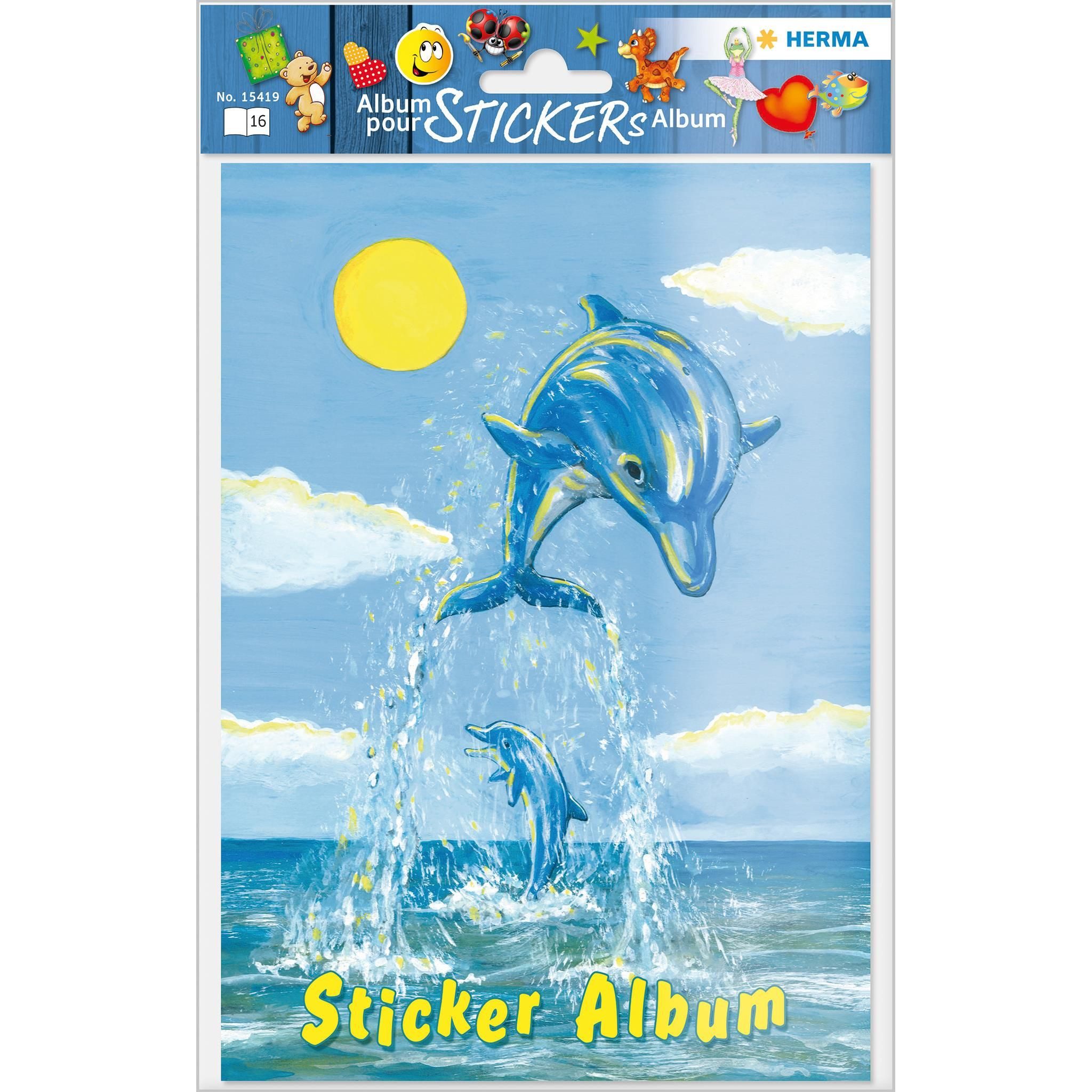 HERMA Stickerbuch Herma Sticker Sammelalbum 16 Seiten A5 Der kleine Delfin