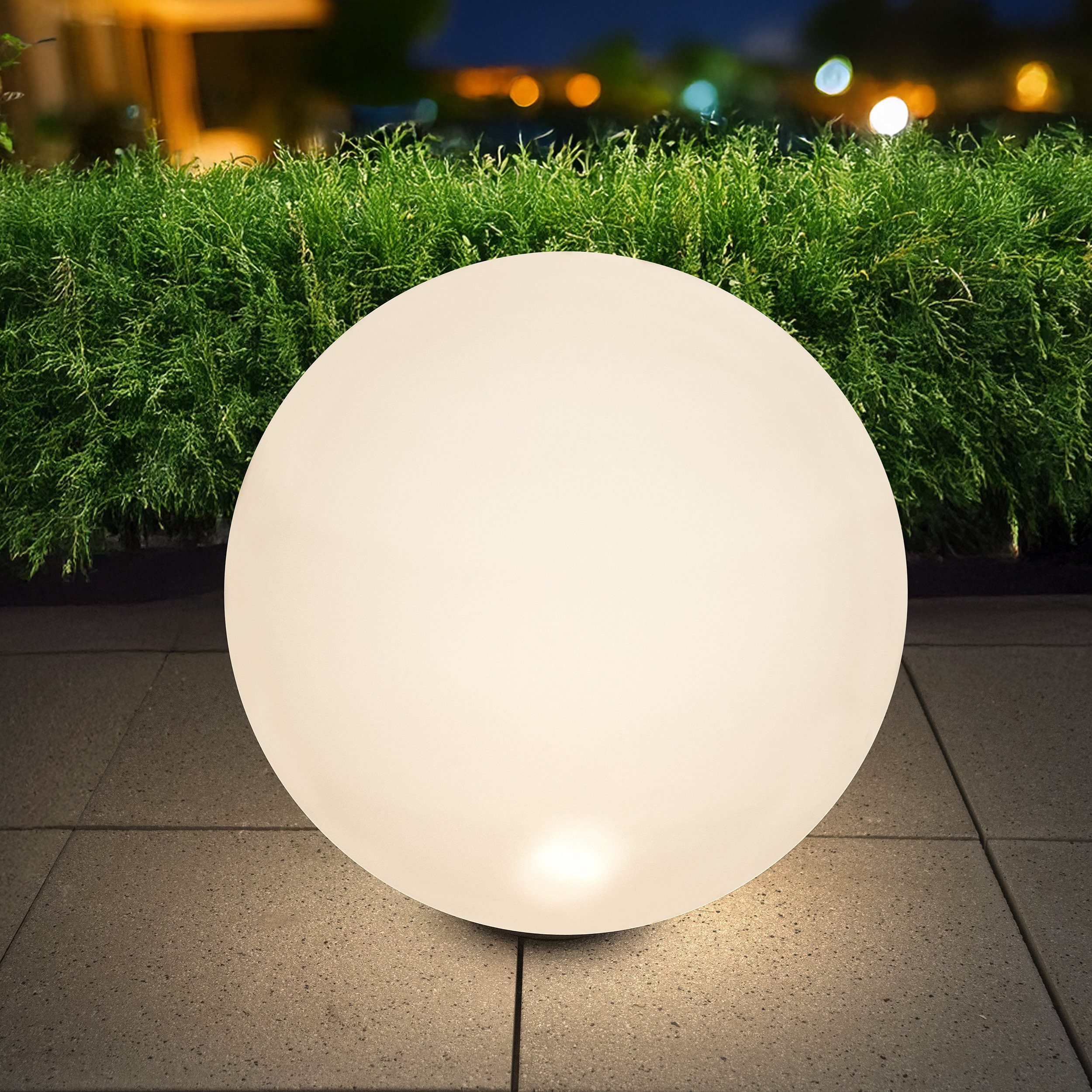 esotec LED Gartenleuchte Solar Leuchtkugel Liana D50cm multicolor, Fb, 2x Erdspieße 102642, LED fest integriert