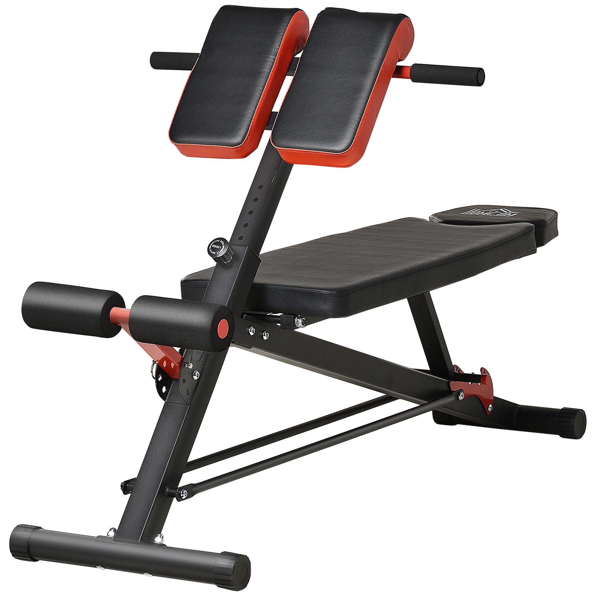 MC Star Hantelbank Multi-Hantelbank verstellbar Fitnessbank Schrägbank Bauchtrainer, (Schwarz 64 x 146 x 73,5-85 cm für effektives Training)