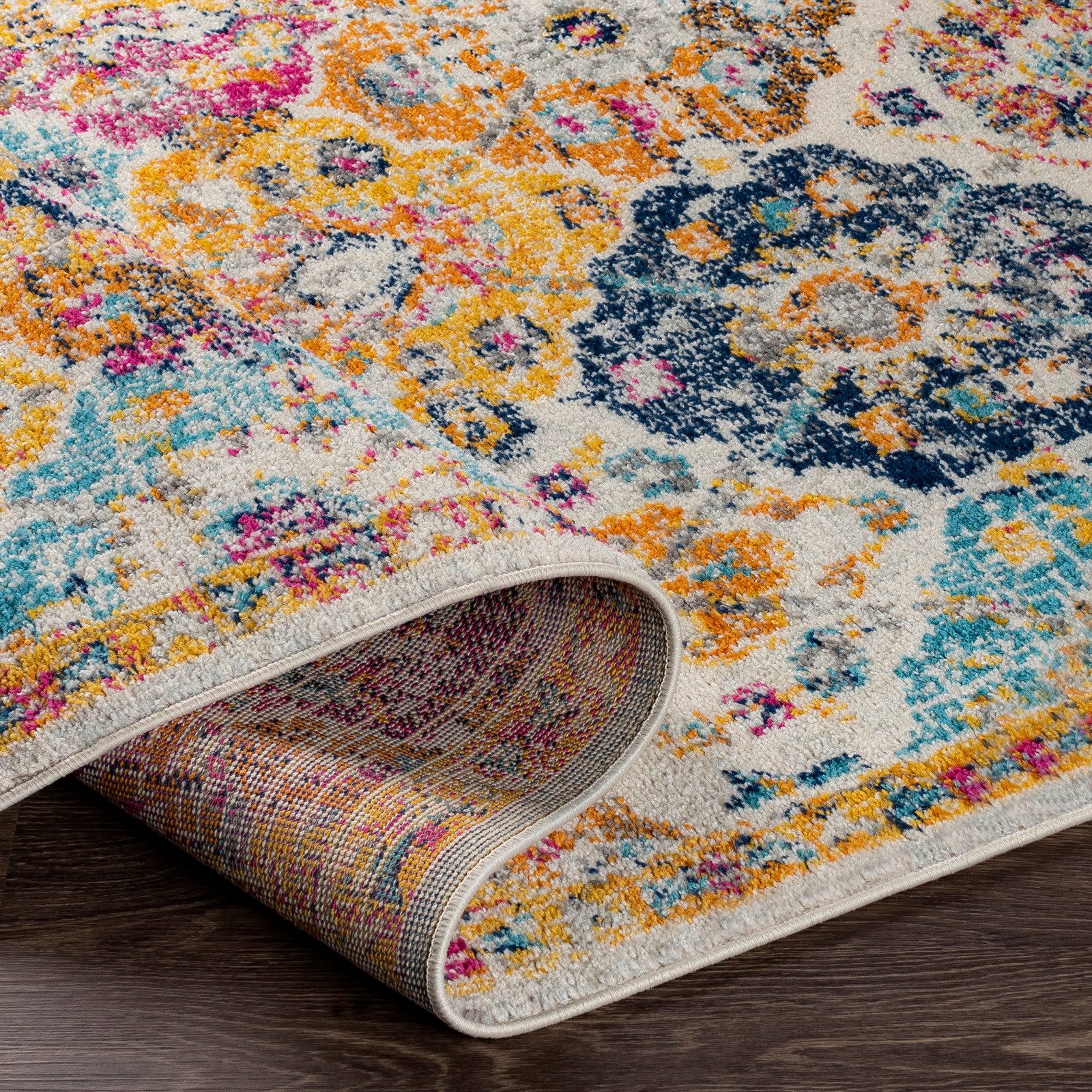 Livabliss Teppich CUZCO, rechteckig, Höhe: 7 mm, Orient-Optik, Vintage Design, Boho Stil, Kurzflor, Wohnzimmer