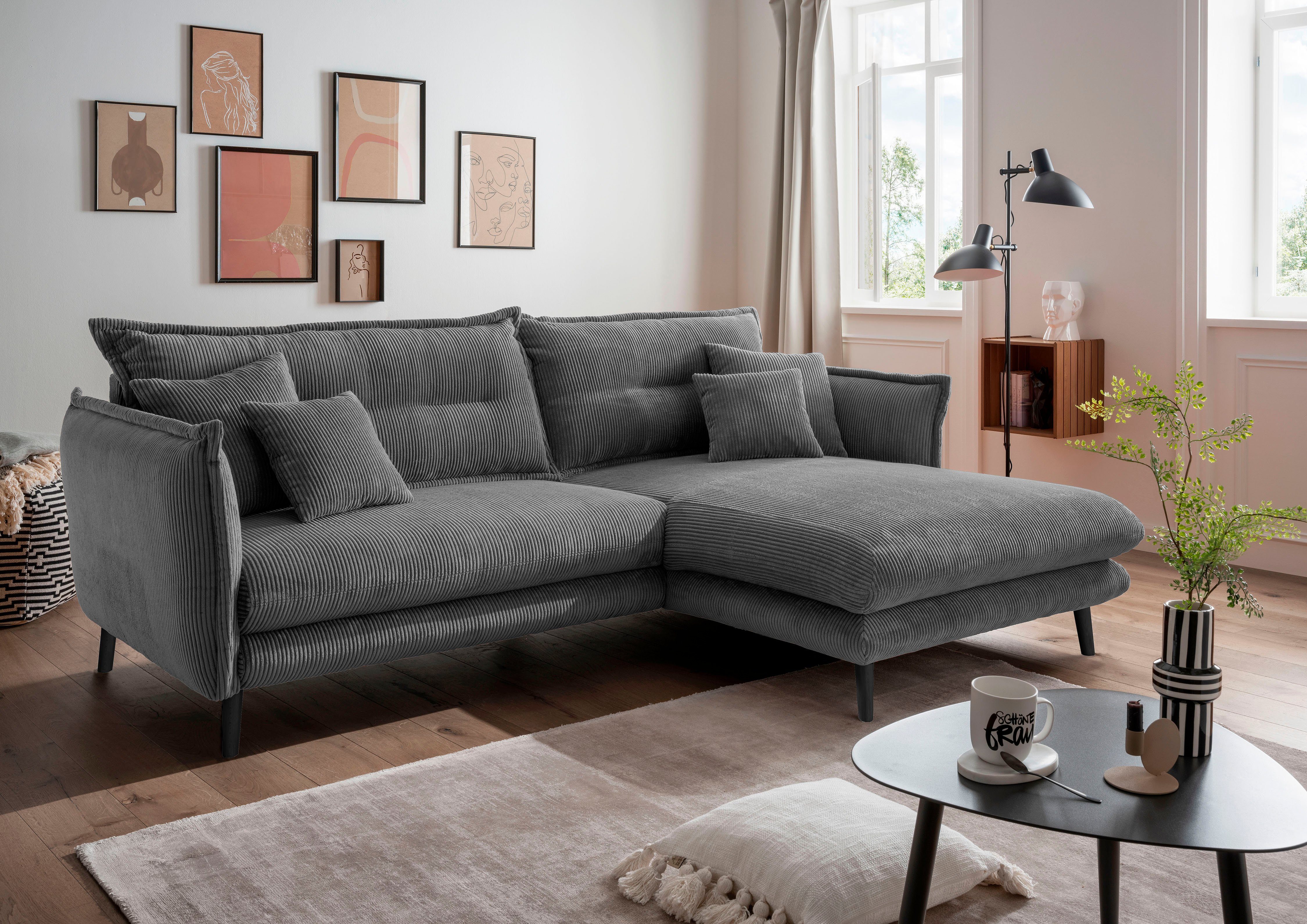 INOSIGN Ecksofa Lazio modernes Design, bequem, günstig online kaufen
