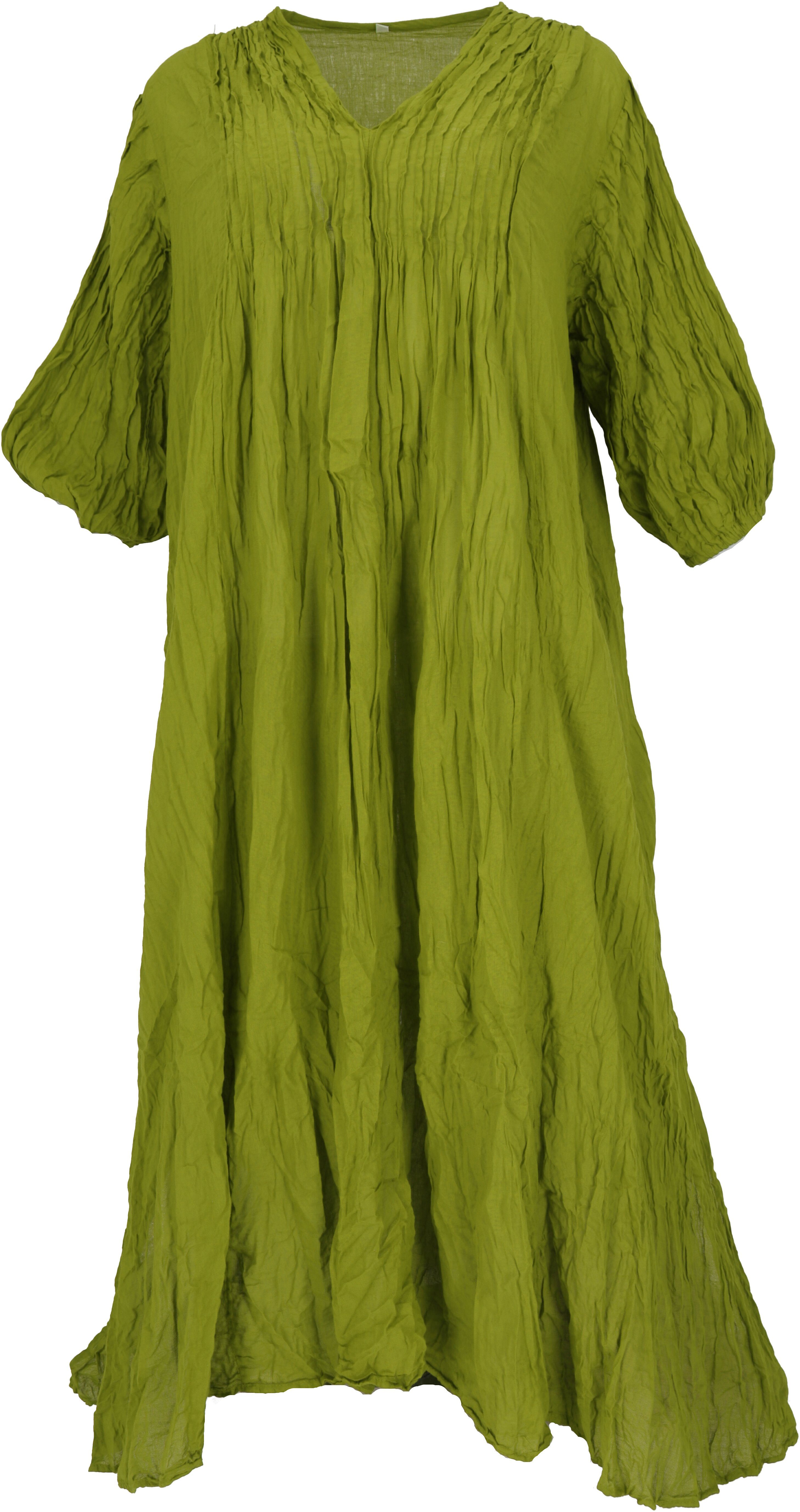 Bekleidung Maxikleid, alternative Guru-Shop lemongrün luftiges Sommerkleid für.. Midikleid Boho langes
