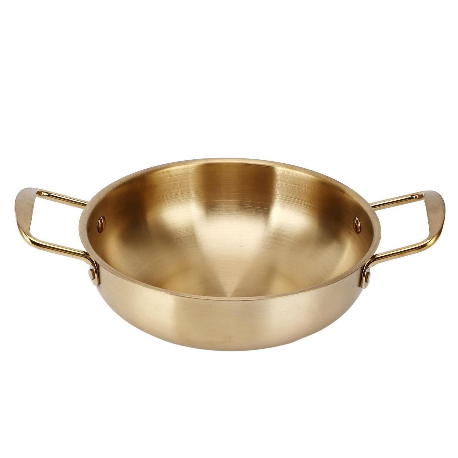 LuxusKollektion Kochtopf Ramen Topf Edelstahl Gold 18cm 2-tlg