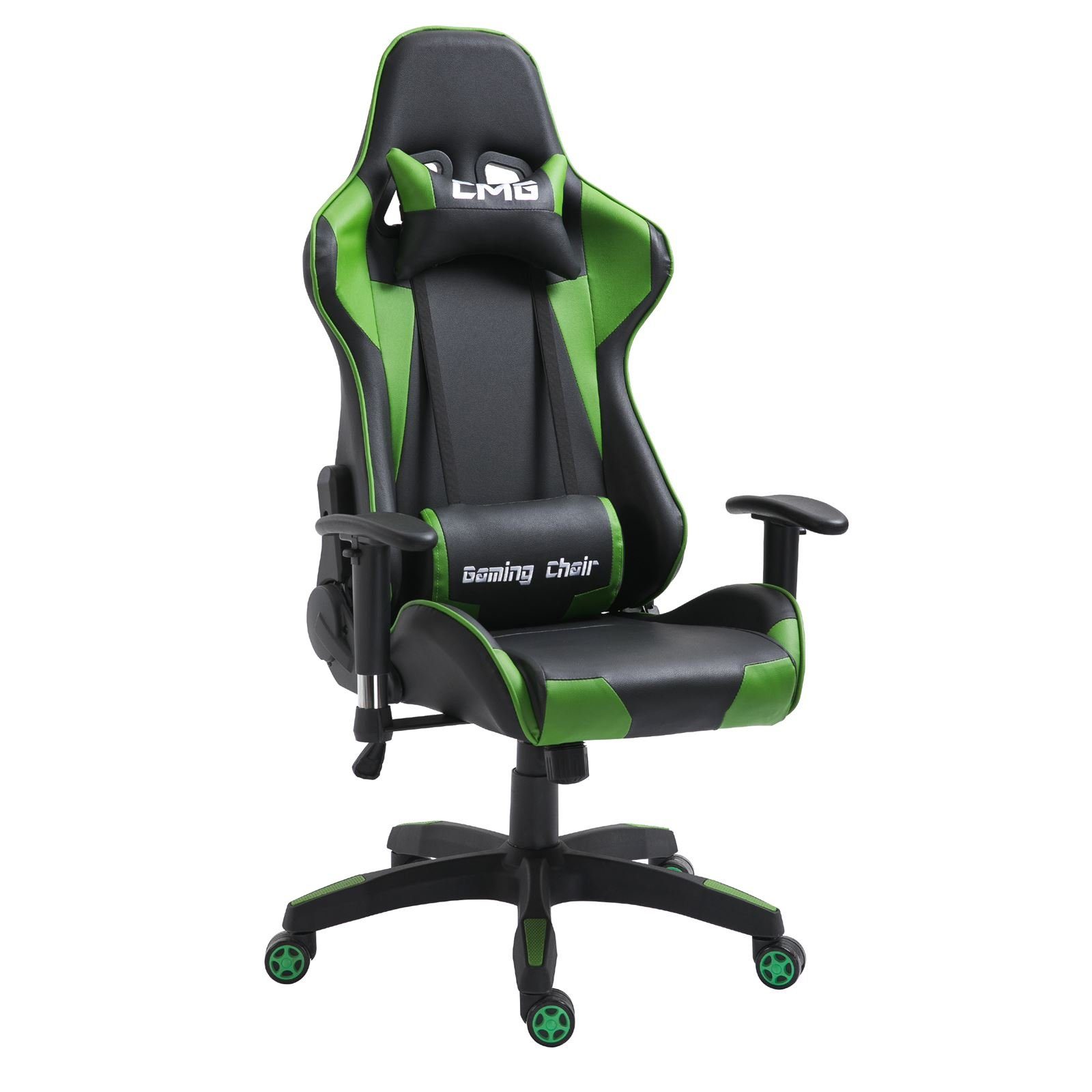 CARO-Möbel Gaming Chair GAMING, Bürostuhl GAMING Chefsessel Schreibtischstuhl Drehstuhl Racer schwarz/grün
