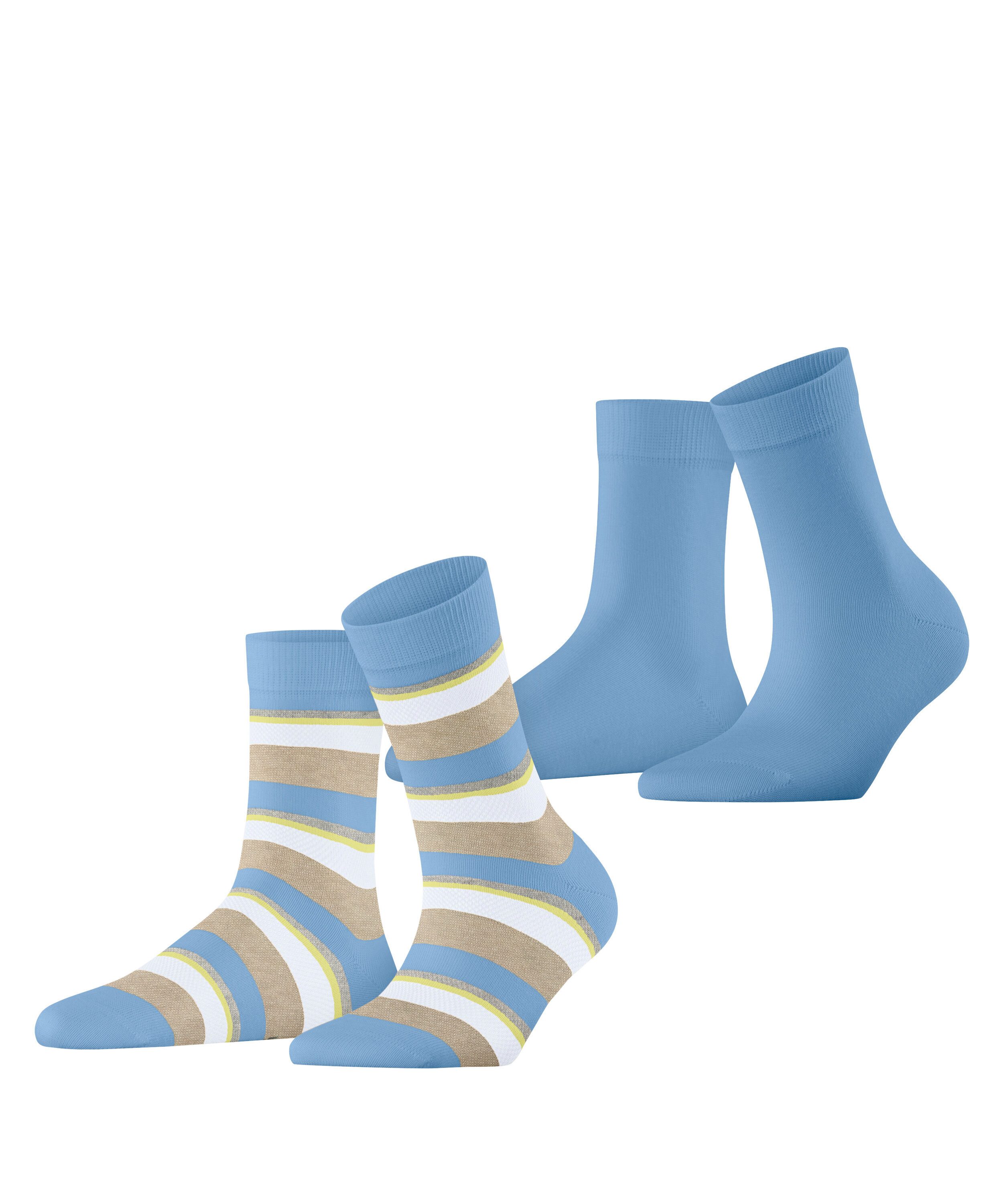 Esprit Socken Esprit Crochet Stripe 2-Pack Damen (2-Paar)