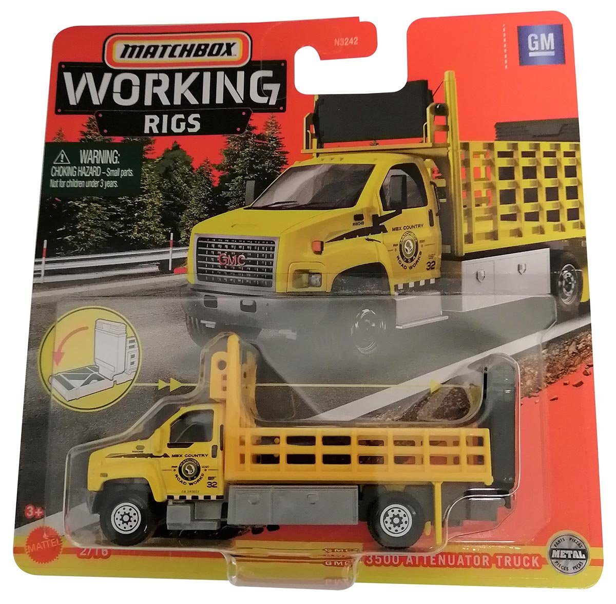 Mattel® Spielzeug-LKW Mattel GWG36 Matchbox Working Rigs GMC 3500