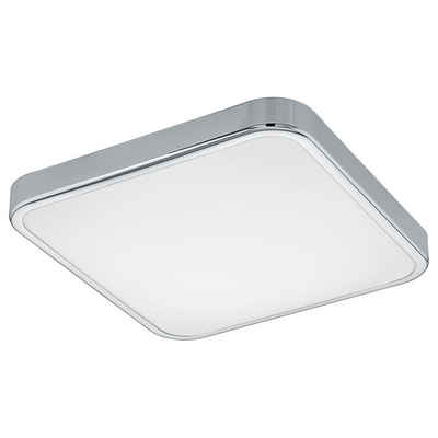 EGLO Spiegelleuchte LED Wand- und Deckenleuchte, chrom glänzend, keine Angabe, Leuchtmittel enthalten: Ja, fest verbaut, LED, warmweiss, Badezimmerlampen, Badleuchte, Lampen für das Badezimmer