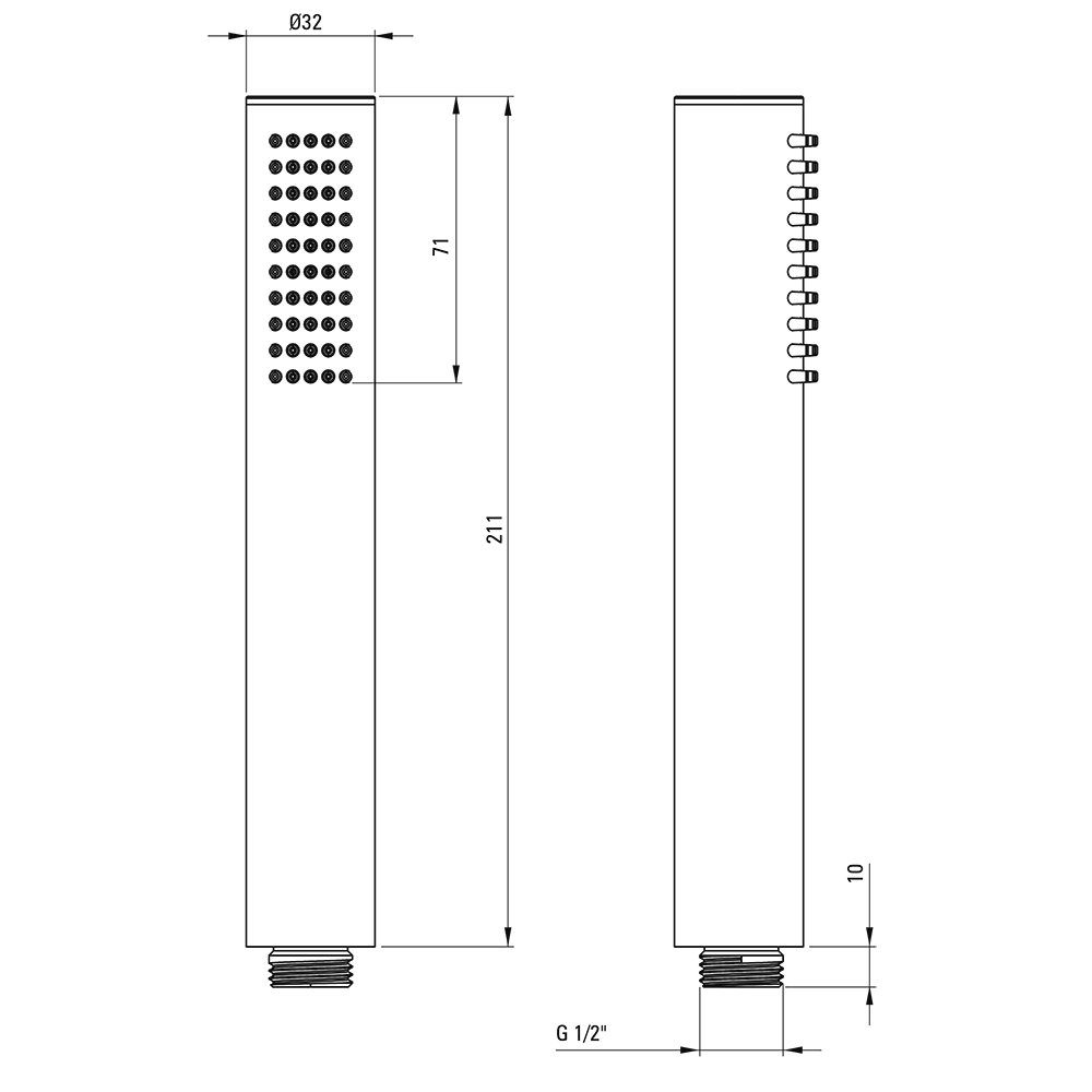 schwarz SILIA-30 Lomadox Wannenarmatur freistehend Brausegarnitur, mit