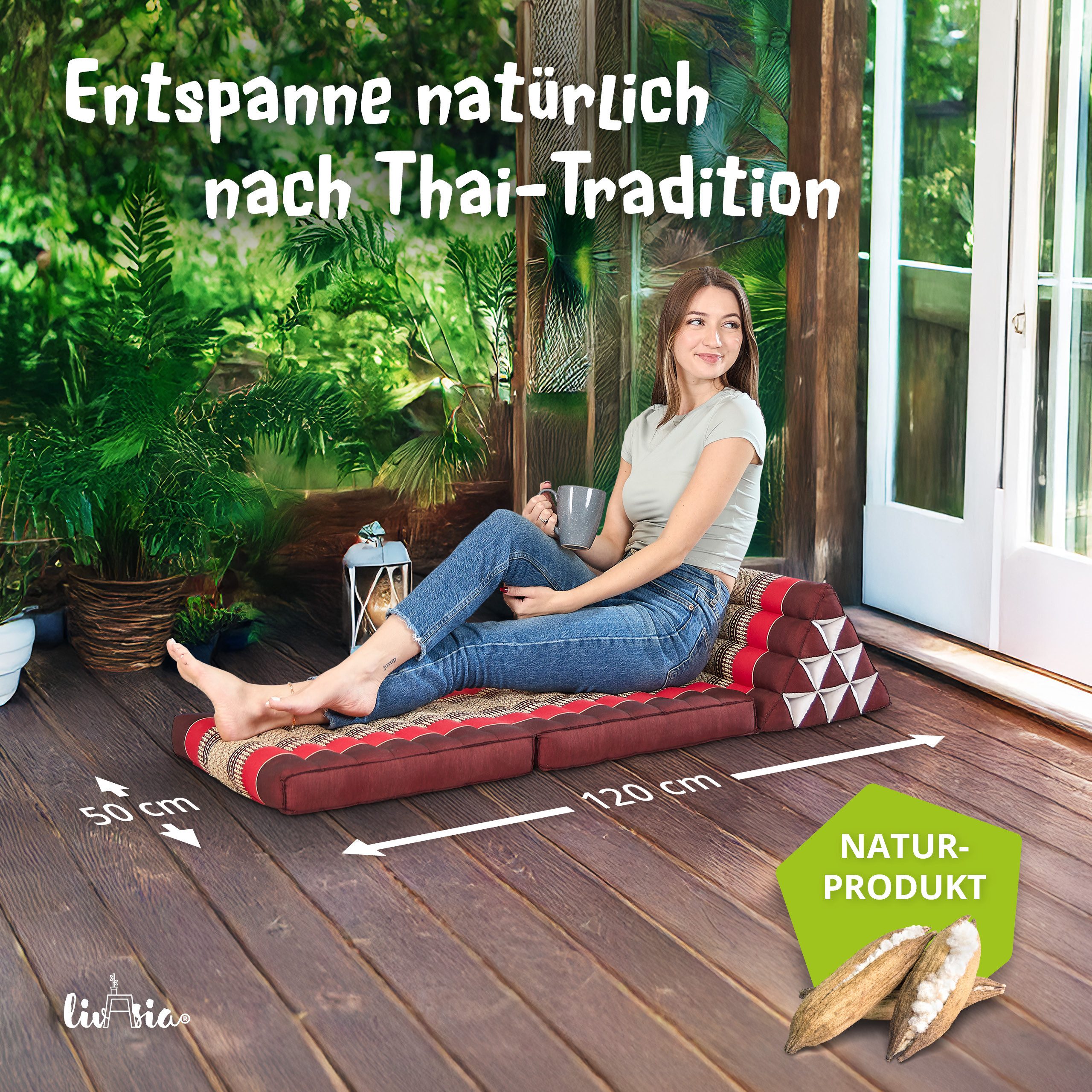 livasia Sitzsack Thaikissen 2 Auflagen, vegan und günstig online kaufen