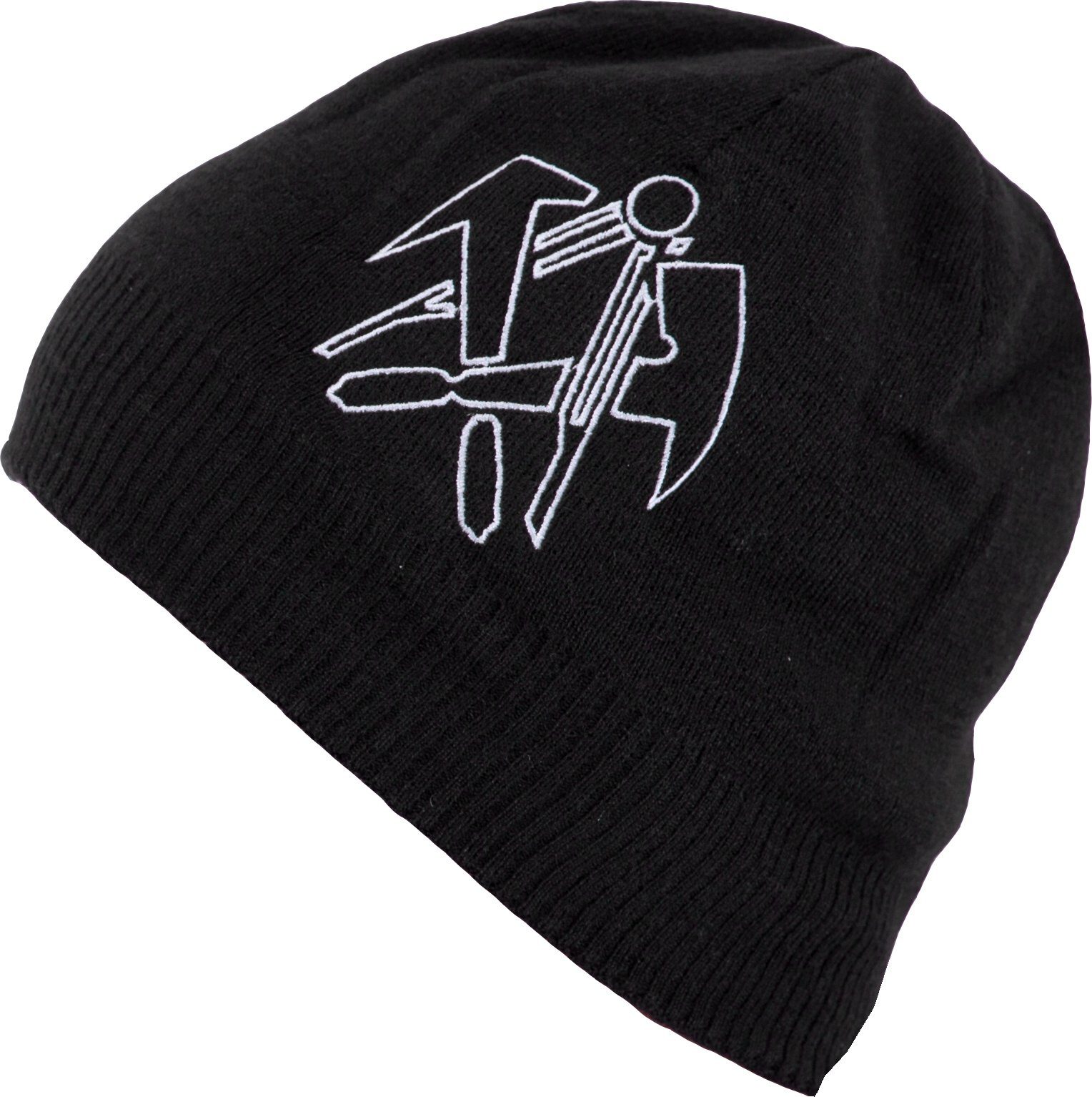 JOB Strickmütze Mütze Strickmütze schwarz Zimmerer Dachdecker