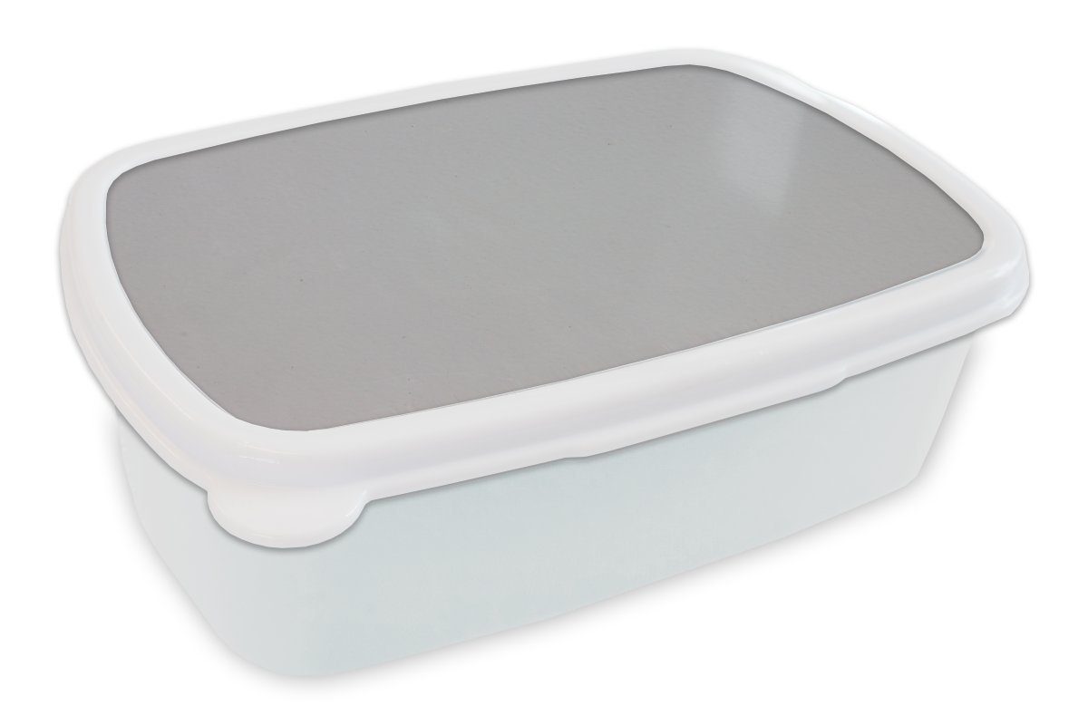Metalldruck für (2-tlg), Brotbox MuchoWow Kinder Brotdose, Erwachsene, weiß für Kunststoff, und Grau, Mädchen und Lunchbox - Jungs