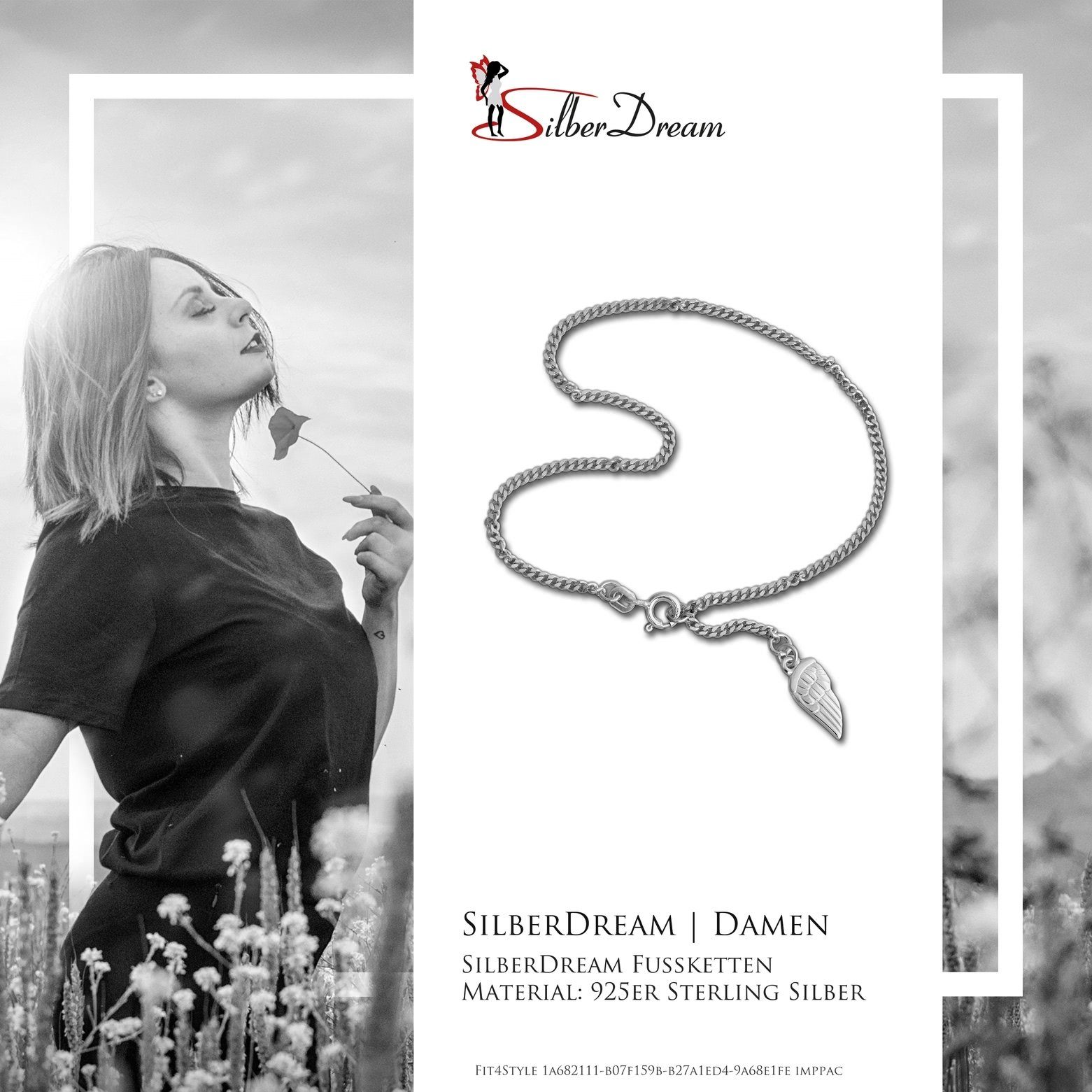 SilberDream Fußkette mit Anhänger SilberDream Fußkette silber für Damen 925 günstig online kaufen