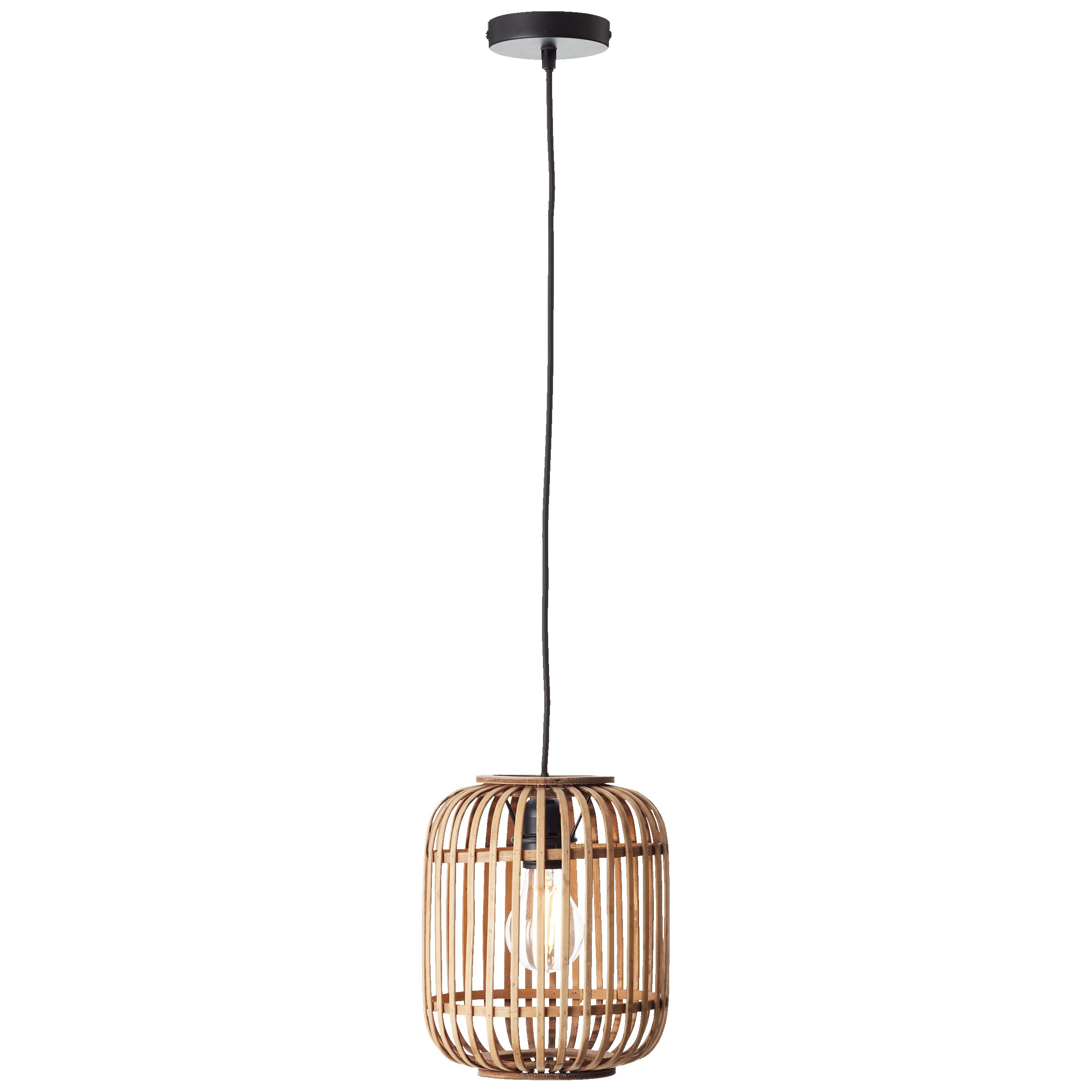 Lightbox Pendelleuchte, ohne Leuchtmittel, Rattan Pendelleuchte günstig online kaufen