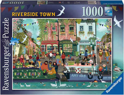 Ravensburger Puzzle Riverside Town, 1000 Puzzleteile, Made in Germany, FSC® - schützt Wald - weltweit