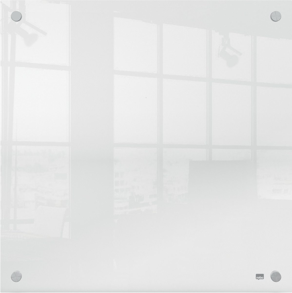 NOBO Magnettafel Whiteboard Wandmontage Acryl 450x450mm glasklar
