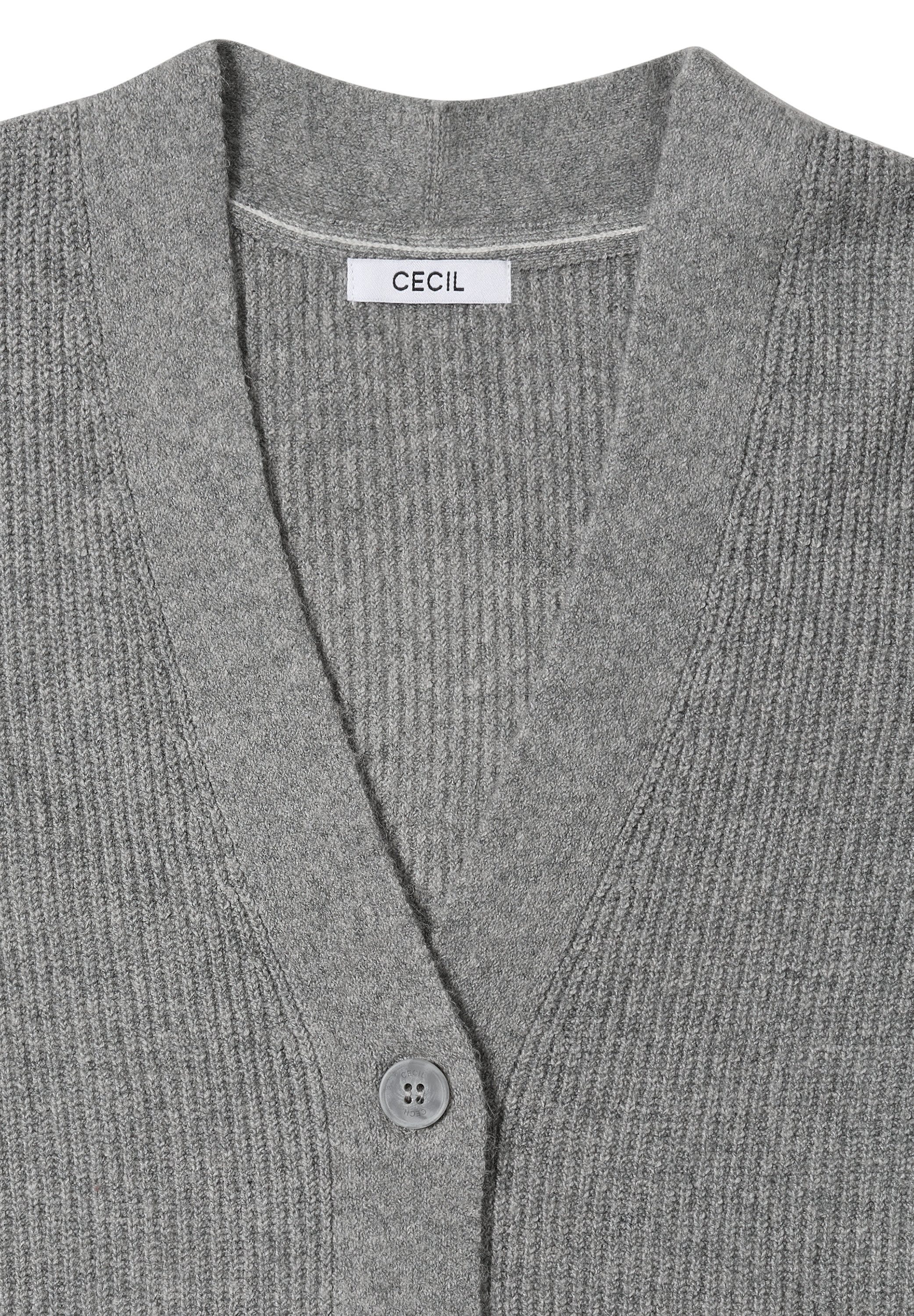 CECIL Cardigan mit Strukturdetail und Knopfleiste