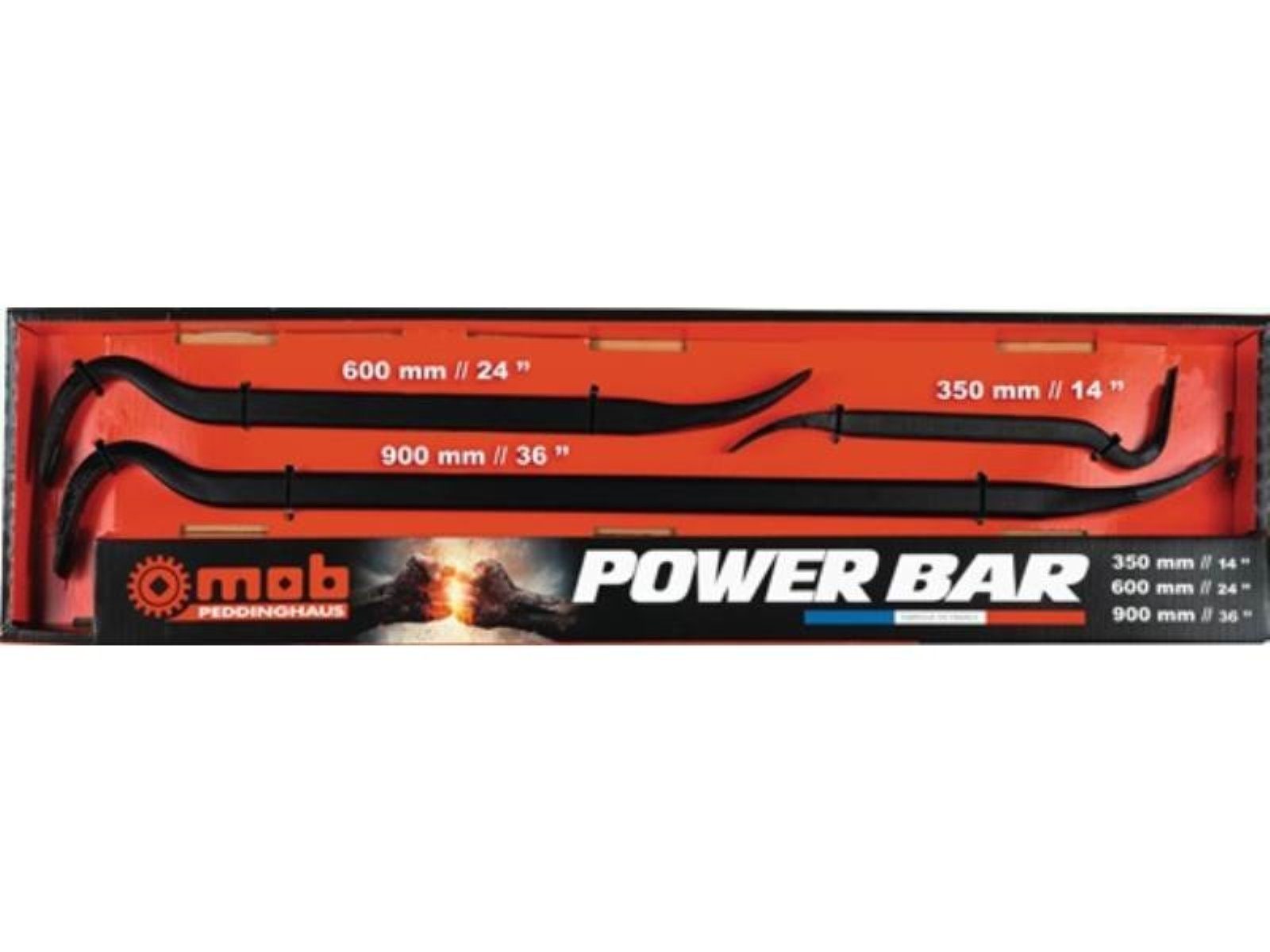 Peddinghaus Nageleisen Nageleisenset Power Bar Gesamt-L.350/600/900mm Inh.3-tlg.PEDDINGHAUS o