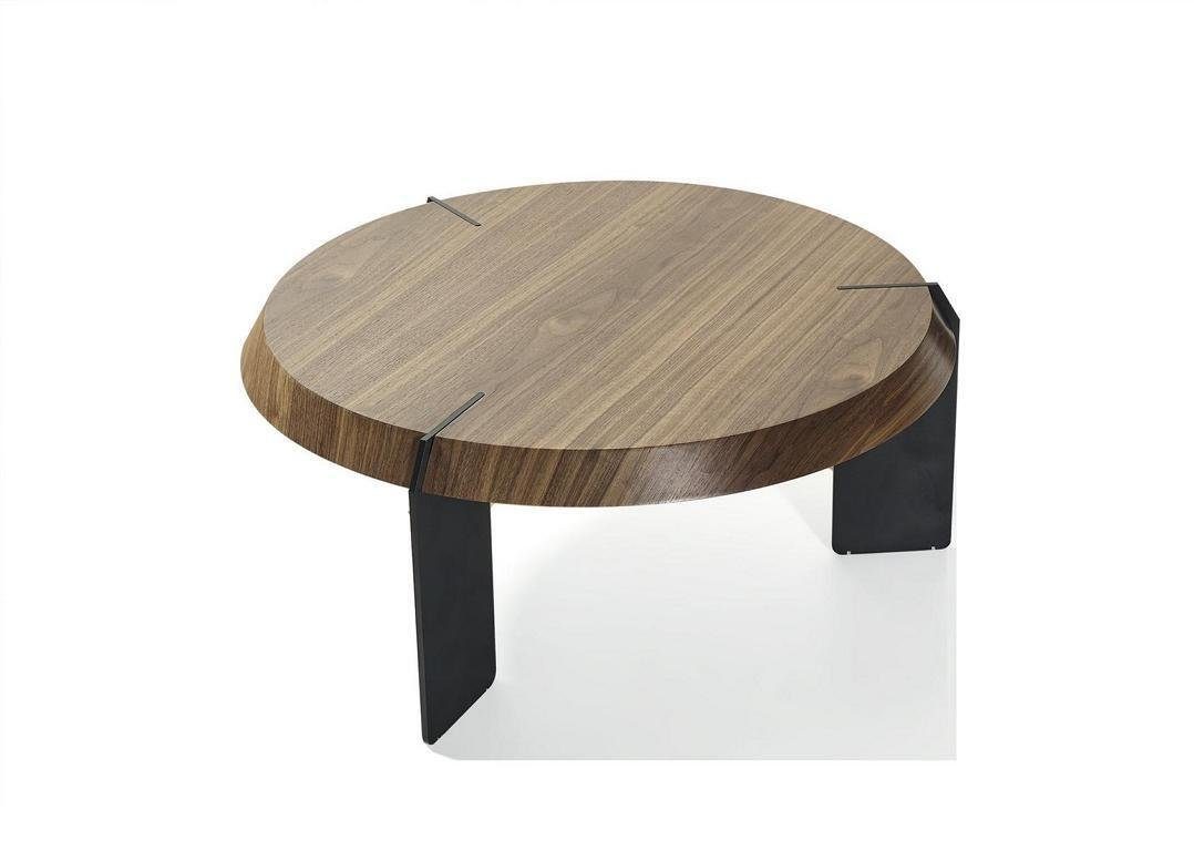 Neu Designer Rund JVmoebel Couchtisch Braun Beistelltisch Beistelltisch) Couchtisch Tisch (2-St., Couchtisch + Wohnzimmertisch