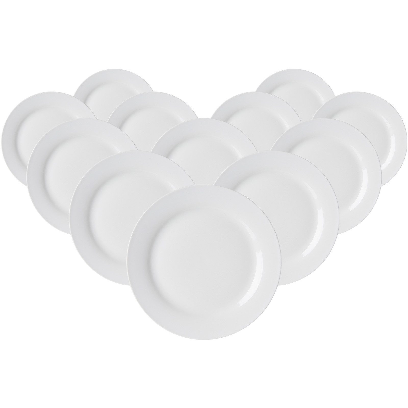Ritzenhoff & Breker Speiseteller Bianco Speiseteller ø 27 cm 12er Set, (12 St)