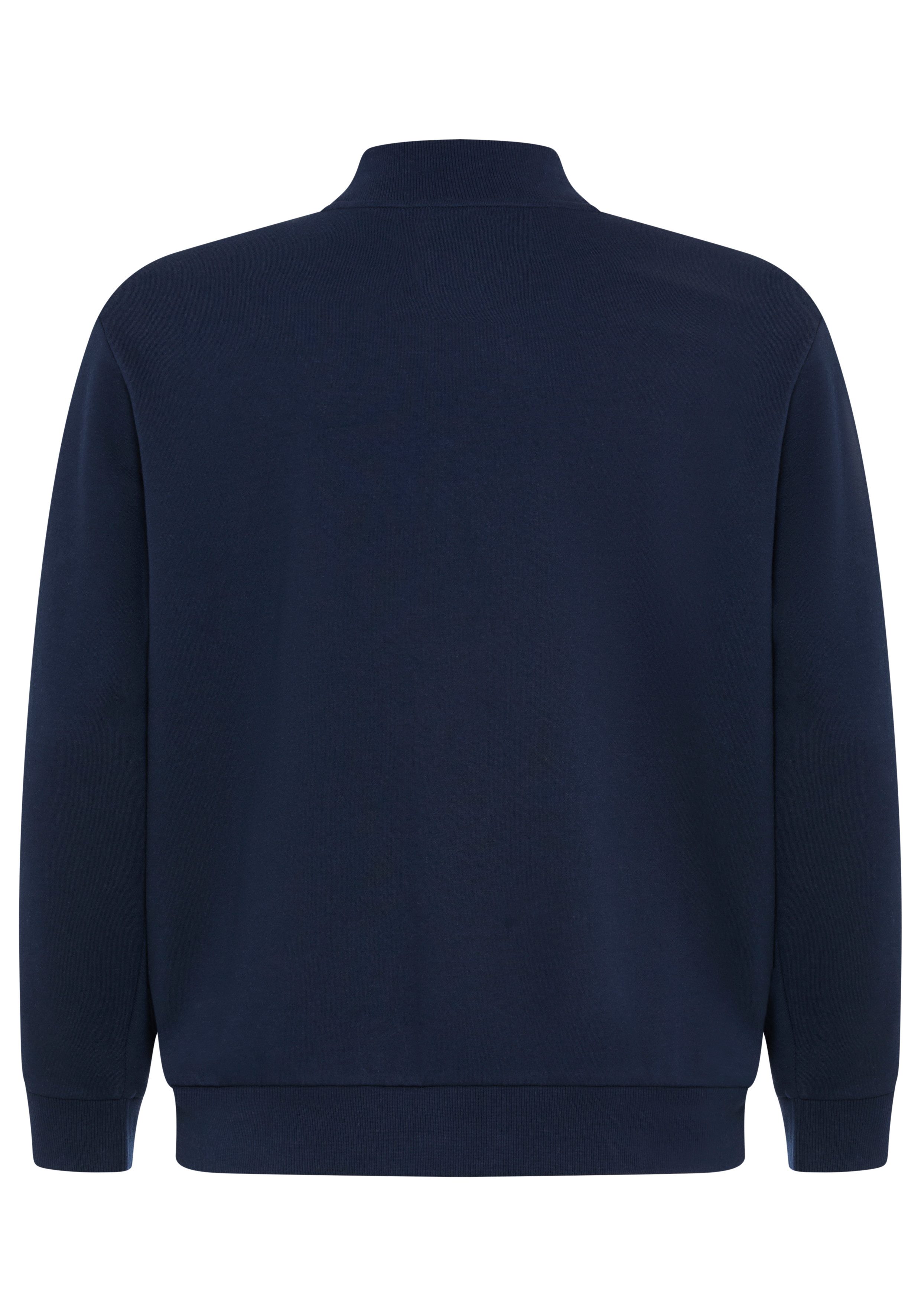 Man's World Plus Sweatjacke aus angerauter Sweatware, Regular Fit, Langarm-Design
