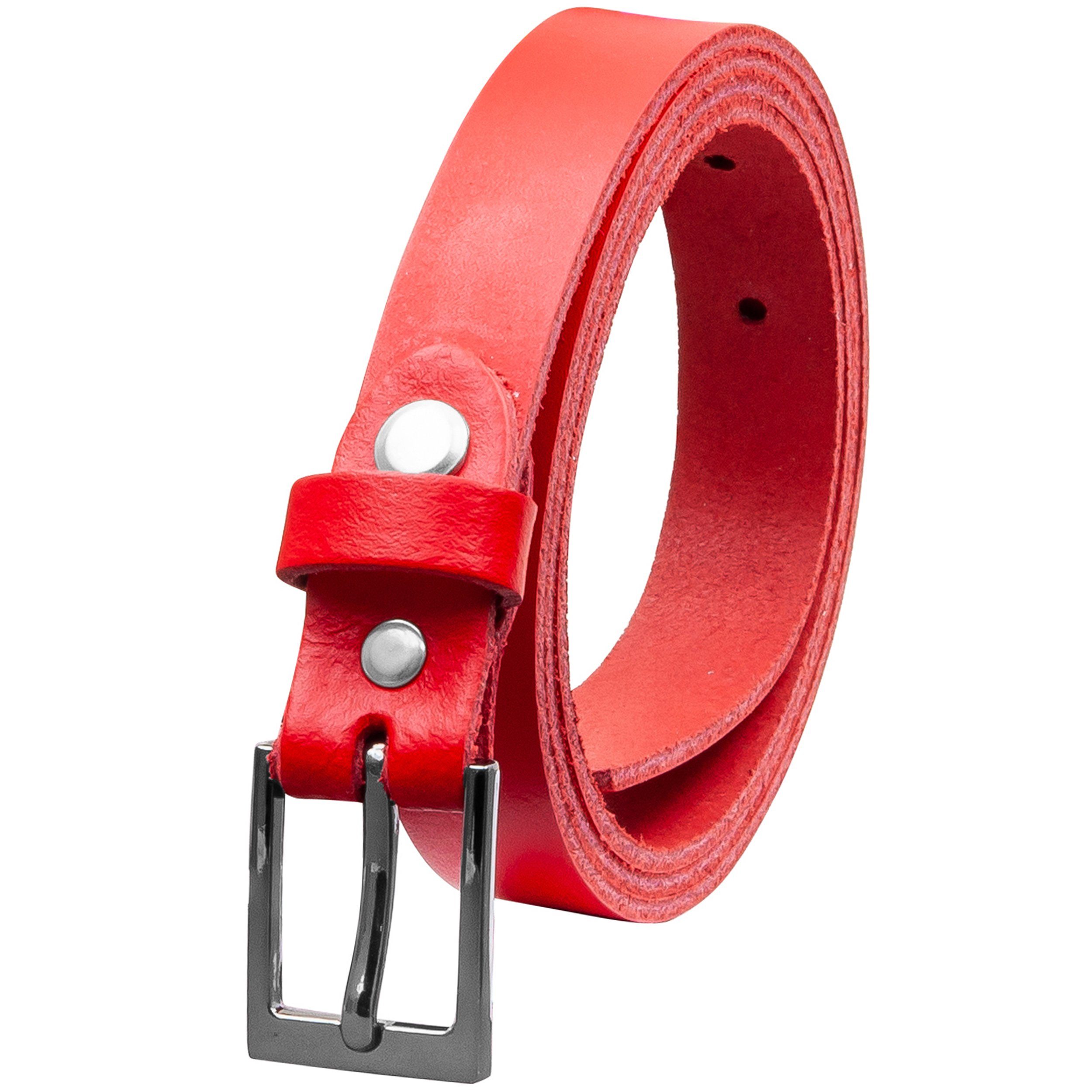 Ledergürtel OM17-SL-Rot