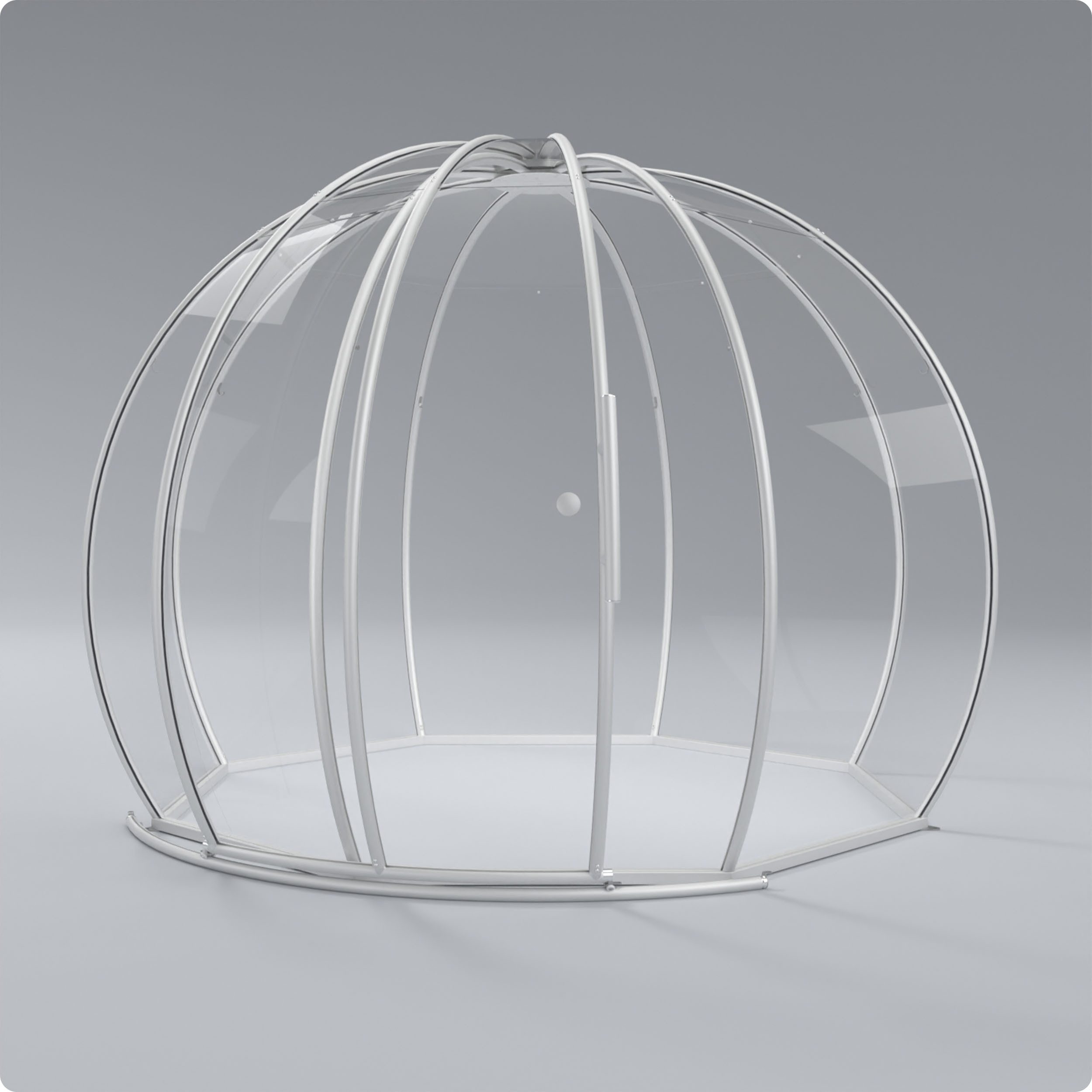 astreea Pavillon Igloo Max wasserdicht - Gartenpavillon Gastronomie Garten, (UV-beständig, strapazierfähig - 100% recyceltes Polycarbonat), Aluminium-Gestell entwickelt aus der Luft- und Raumfahrttechnik