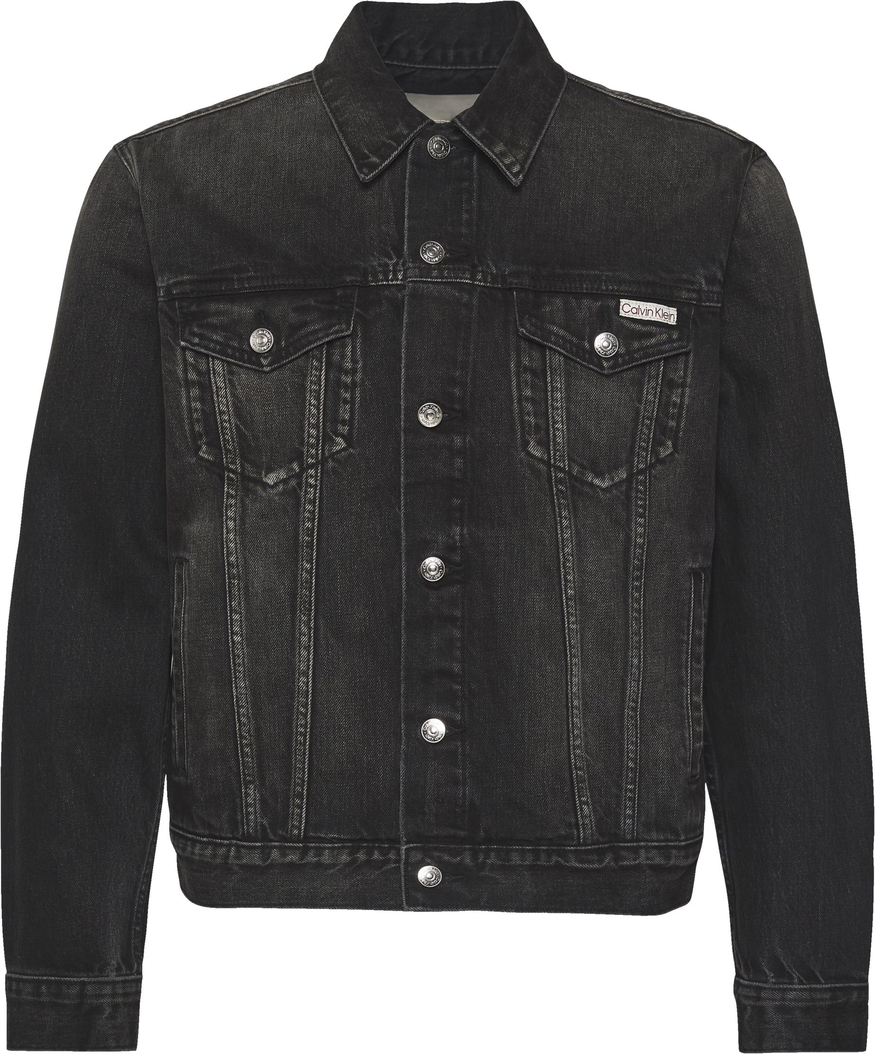 Calvin Klein Jeans Jeansjacke Regular fit mit Rundhalsausschnitt