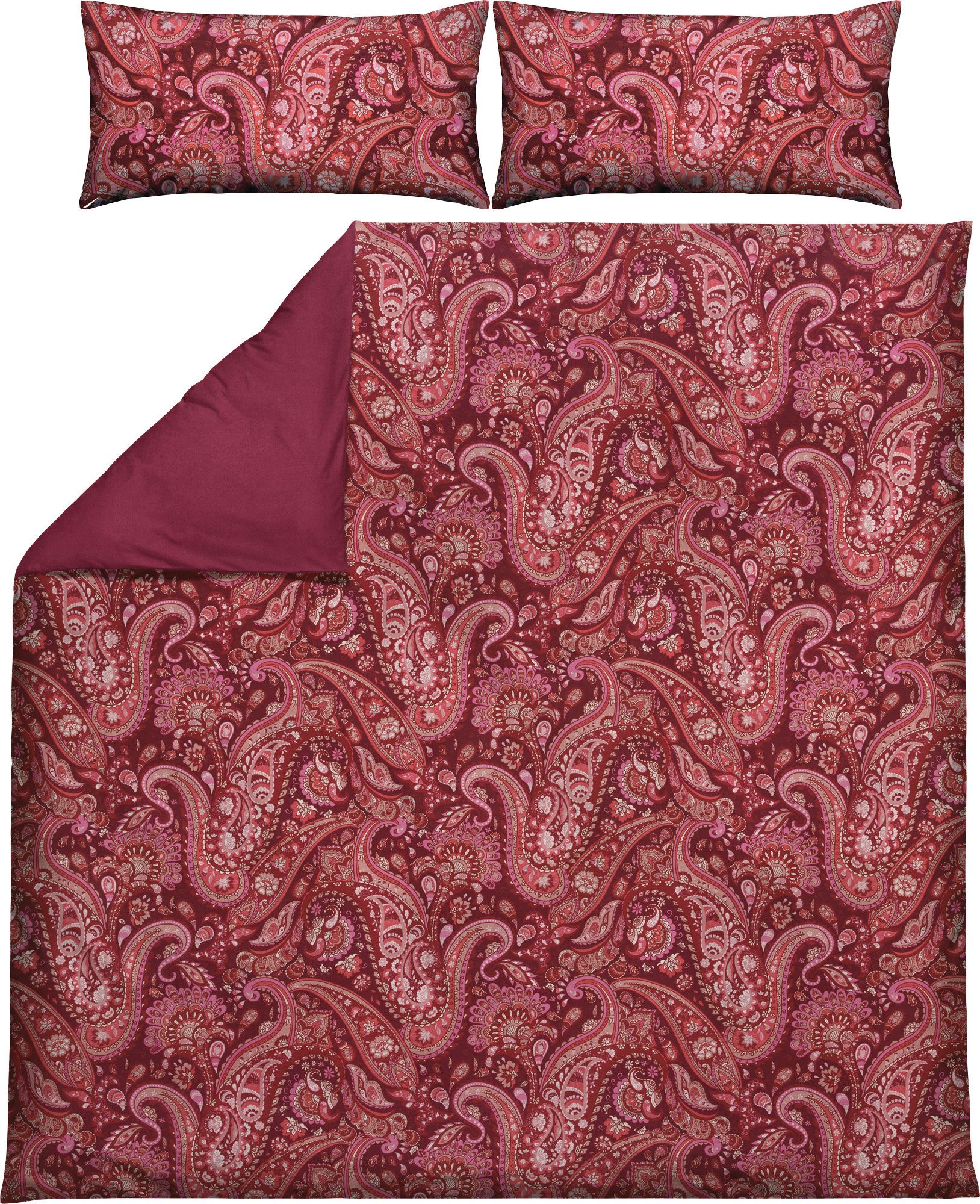 REDBEST Bettwäsche Bettwäsche, Mako-Satin, Satin Paisley günstig online kaufen