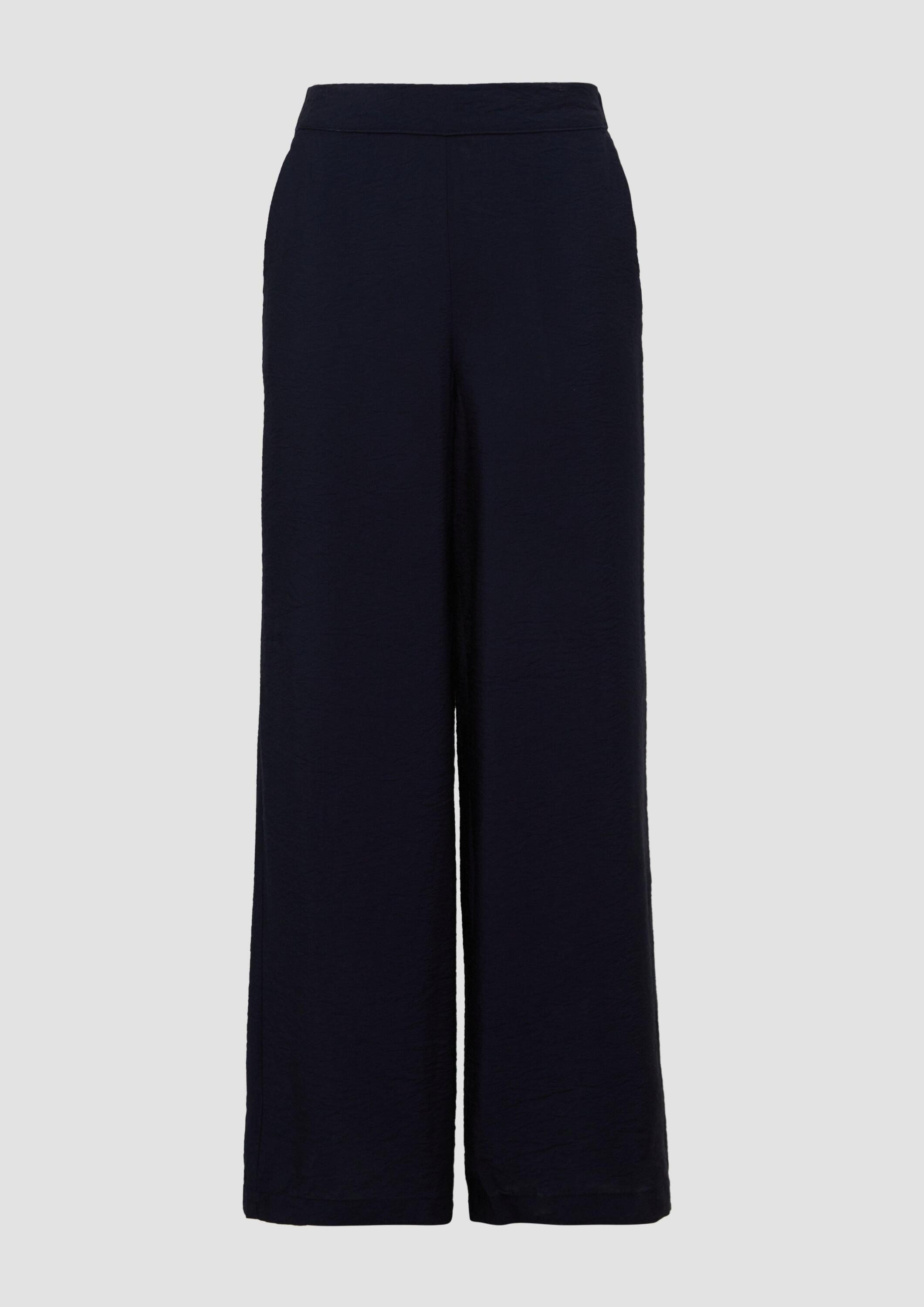 s.Oliver Chinos Hose Wide-Leg-Hose im Loose Fit mit Elastikbund