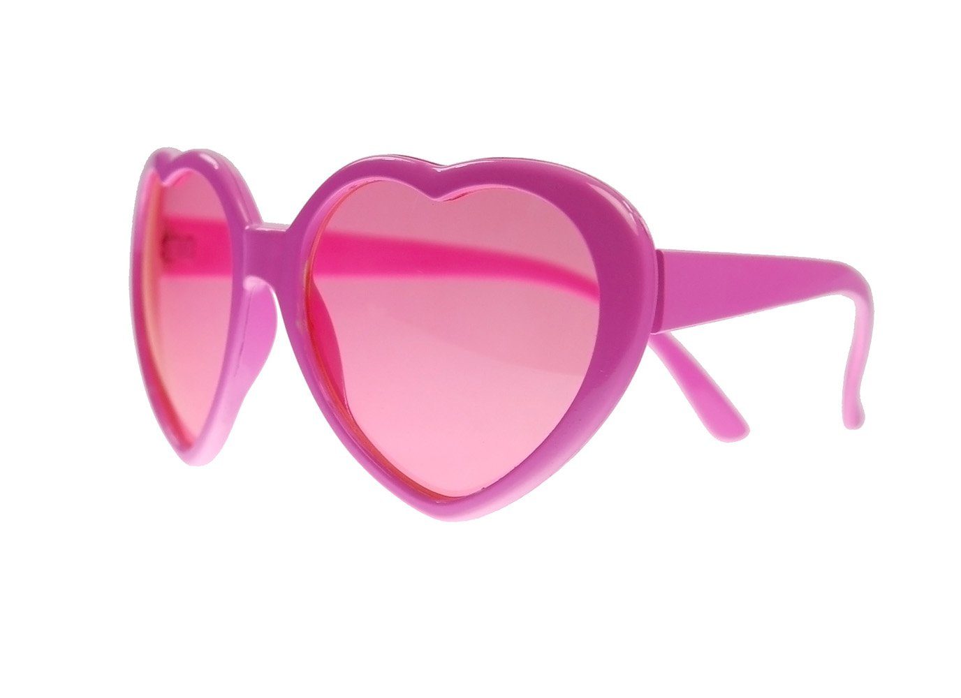 partydeco Kostüm, Sonnenbrille Herz Kunststoff 14x13x6cm rosa
