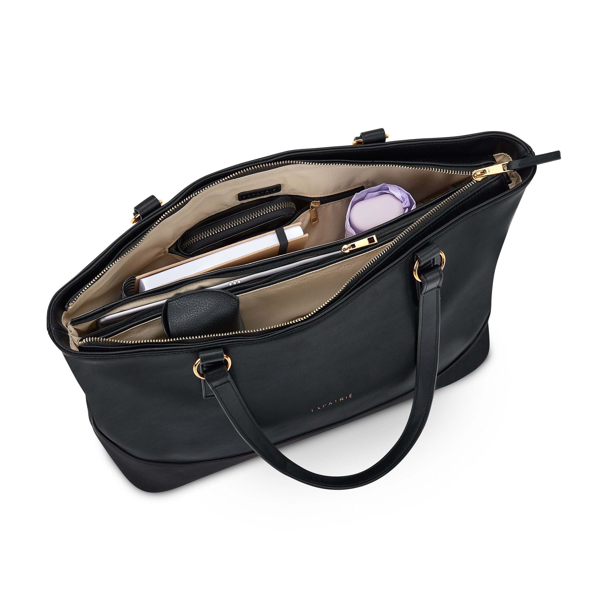 Expatrié Shopper NICOLE Schultertasche Damen Große Shopper, Viele Fächer, Wasserabweisend