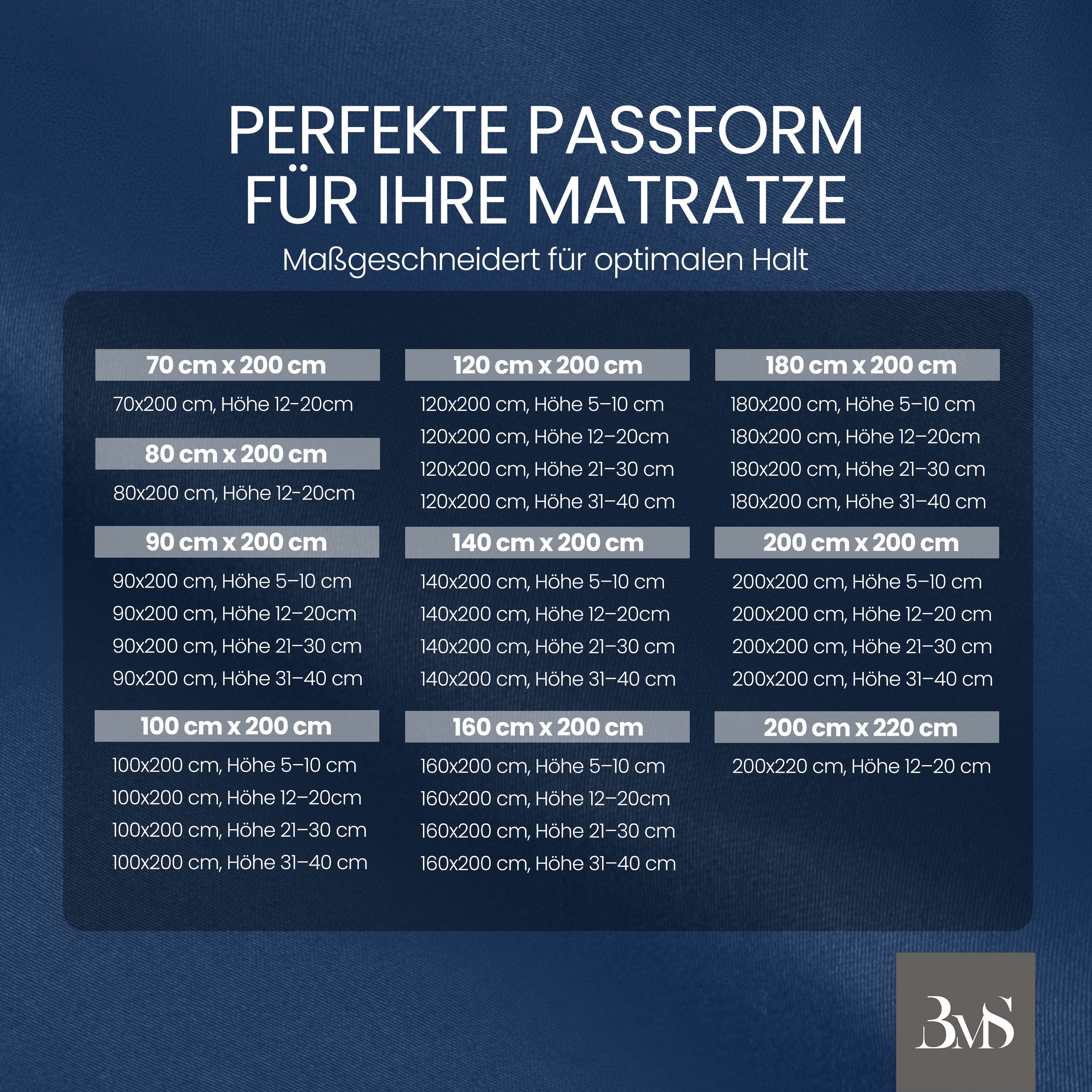 BETTWAESCHE-MIT-STIL Spannbettlaken Mako Satin Spannbettlaken, Matratzenhöhe 21-30 cm, Mako-Satin, Gummizug: rundum, (1 Stück) – Bild 5 von 5