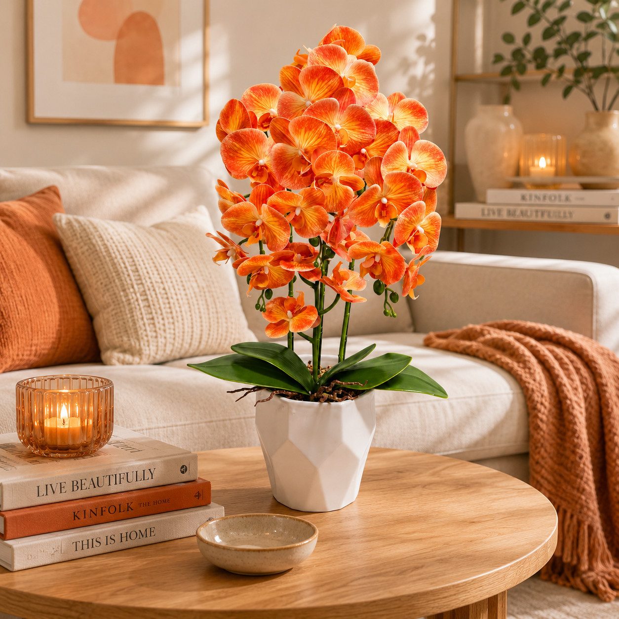 Kunstorchidee PASCH® Orchidee künstlich wie echt in Hochglanz-Keramiktopf Orchidee, PASCH, Hochglanz Keramiktopf – Bild 5 von 5