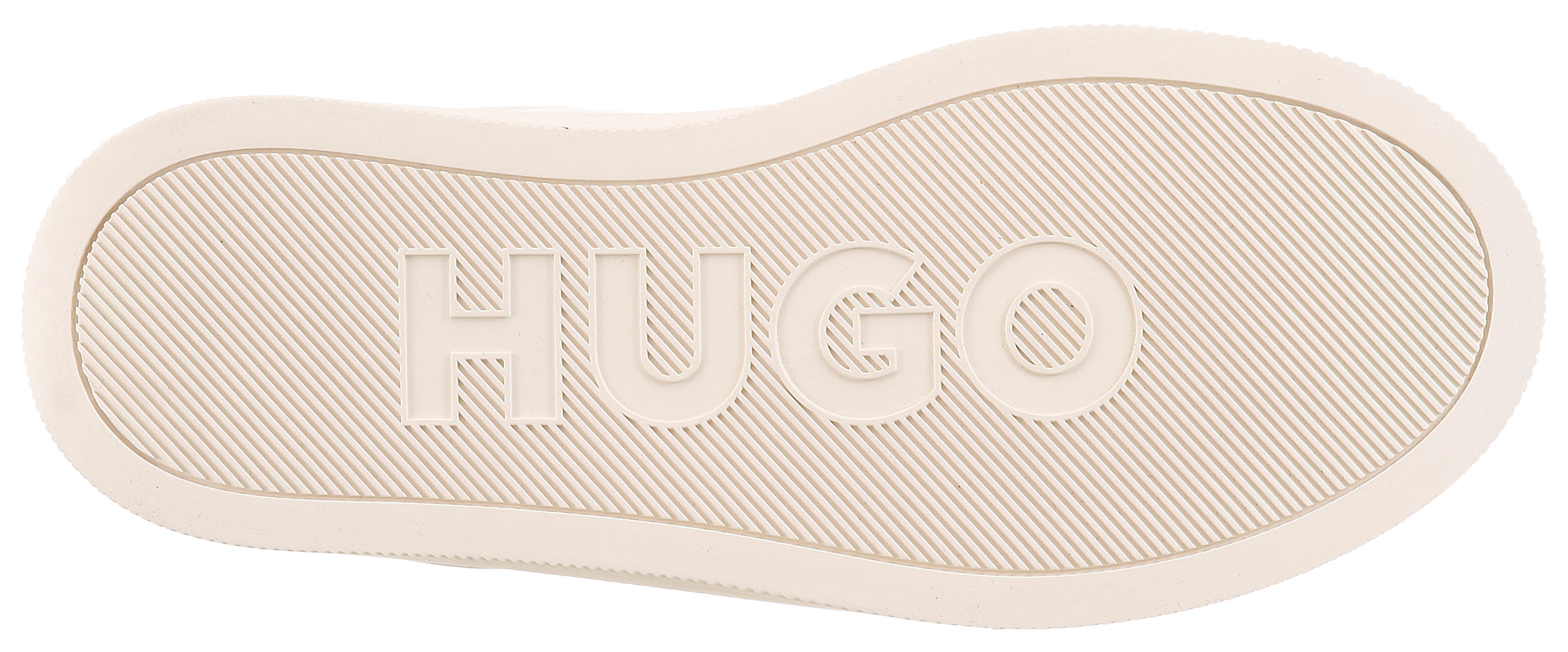 HUGO Lyzz Tenn Sneaker Schnürschuh, Freizeitsneaker, Halbschuh mit Kontrast an der Ferse