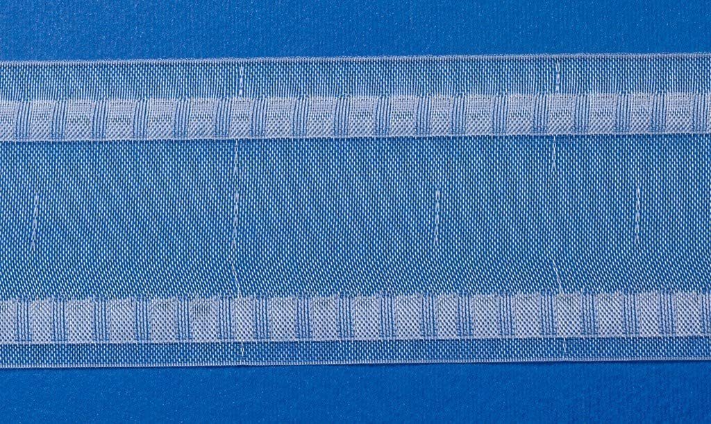 Gardine Taschenband - Variabel, Gardinenband/ Farbe: transparent/ Breite: 75 mm - L069, rewagi, Verkaufseinheit: 4 Meter