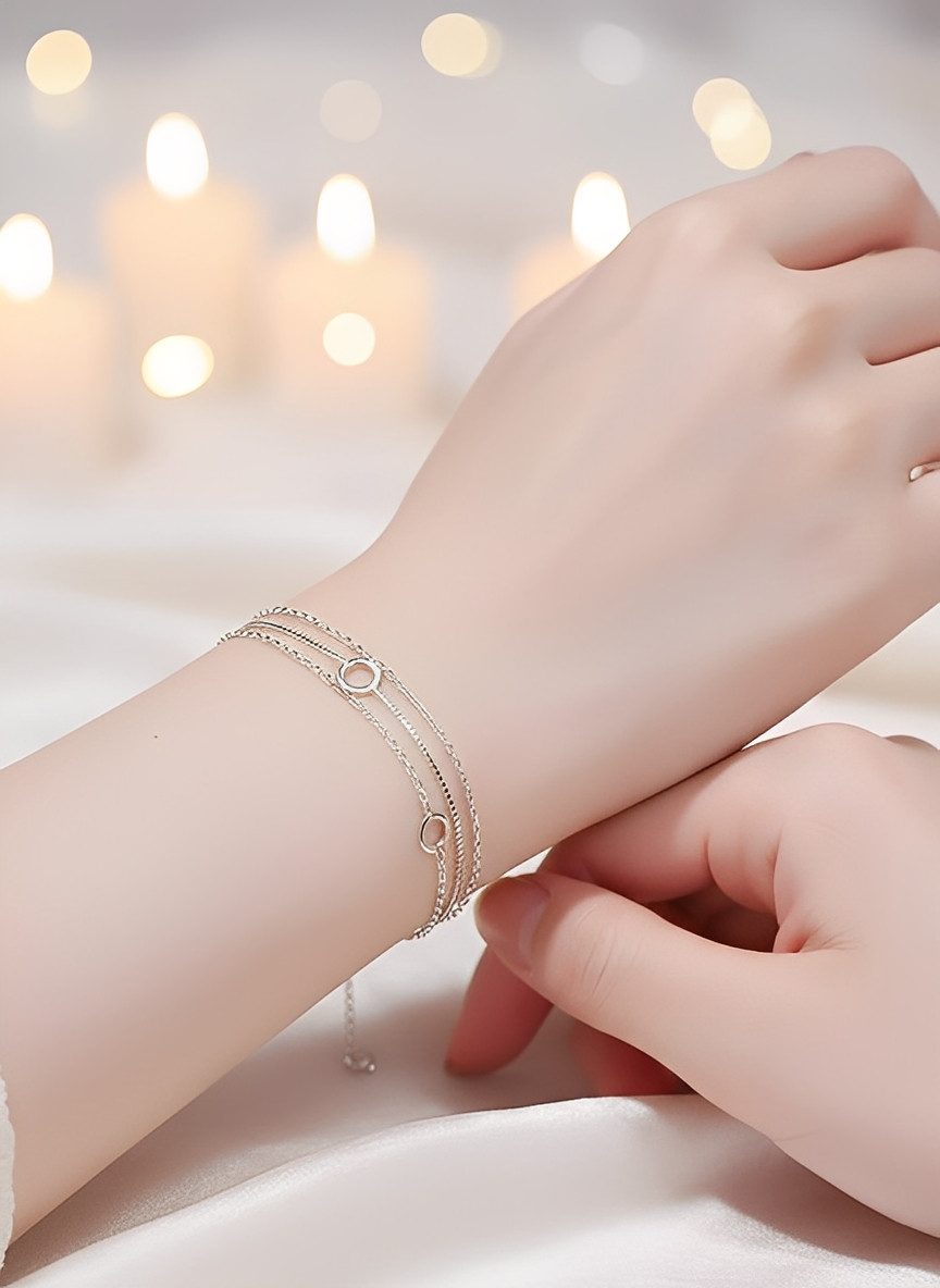 Color Design Silberarmband Armband aus 925 Silber CD-SMK-102, Armkette Läng günstig online kaufen