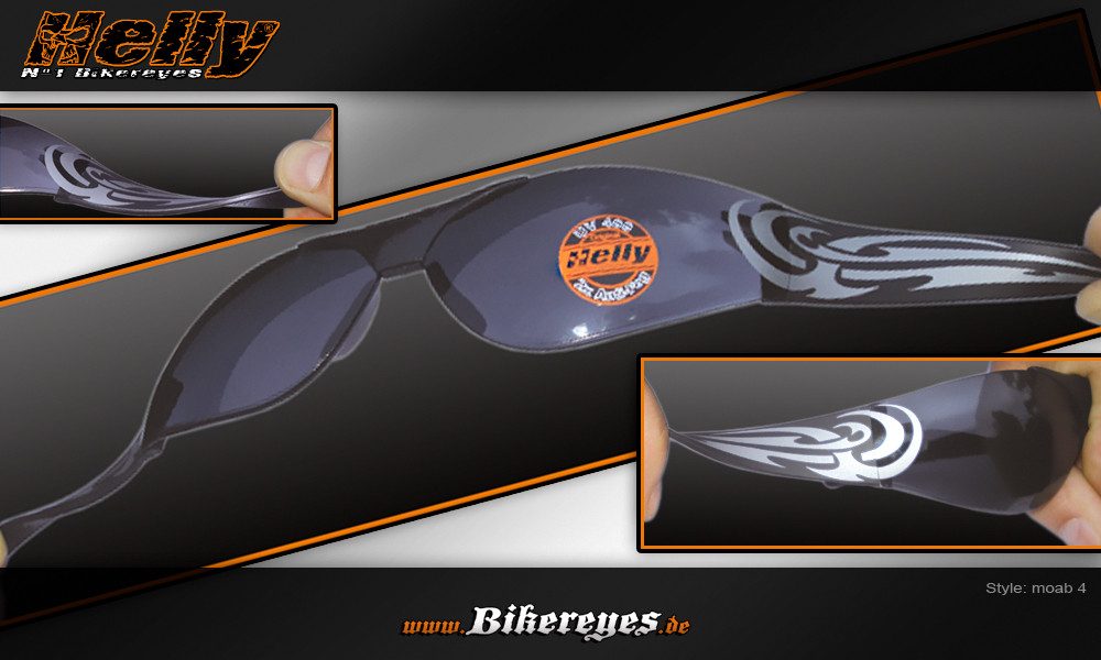 Helly - No.1 Bikereyes Motorradbrille moab 4, super flexible Bügel (H-Flex)