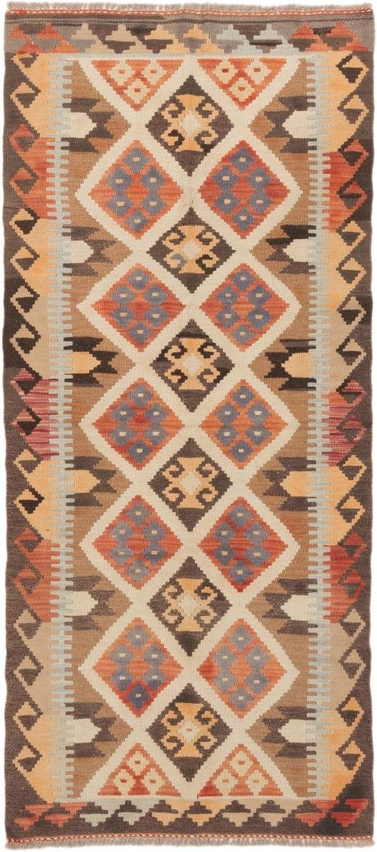 Orientteppich Kelim Afghan 84x189 Handgewebter Nain Trading, 3 Läufer, mm Orientteppich rechteckig, Höhe