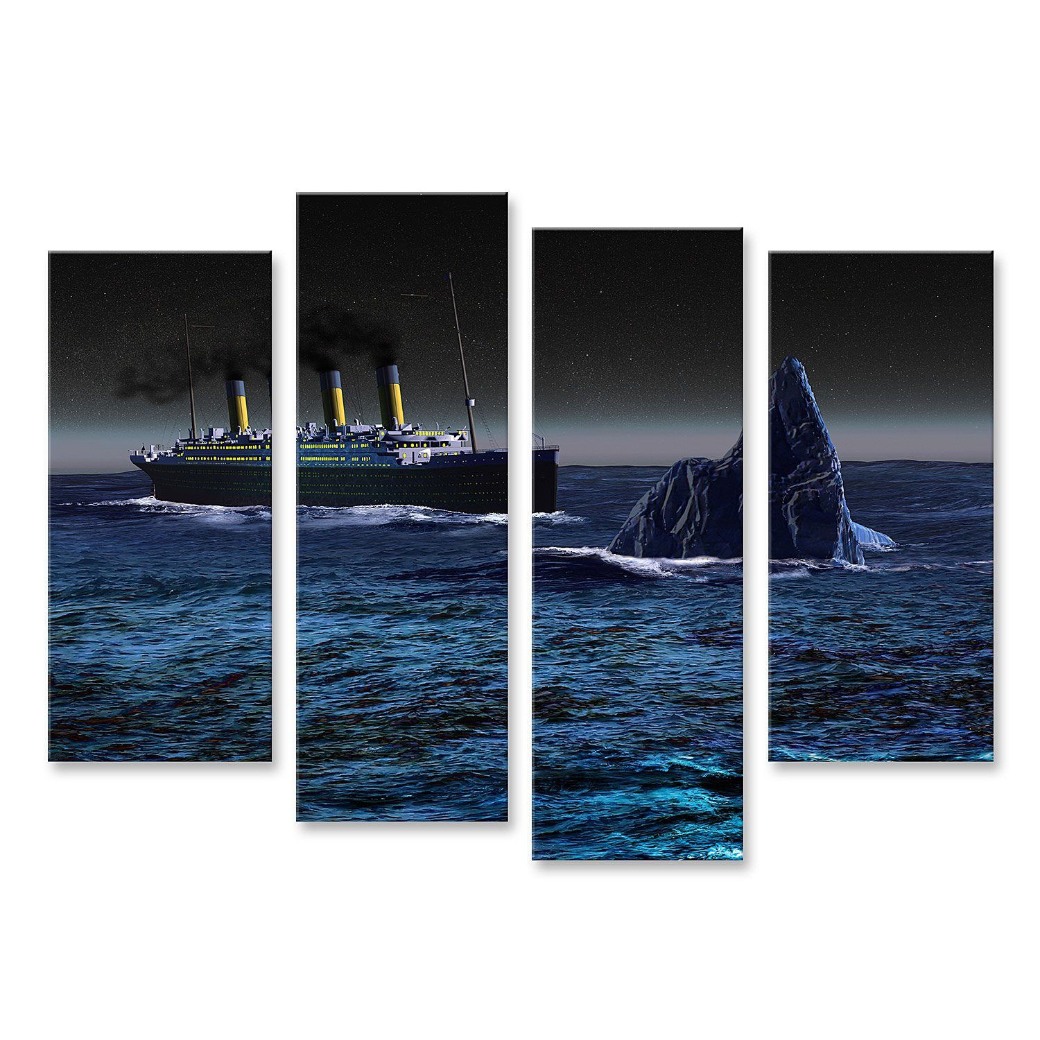 Leinwandbild Bild auf Leinwand Titanic Wandbild Poster Kunstdruck Bilder
